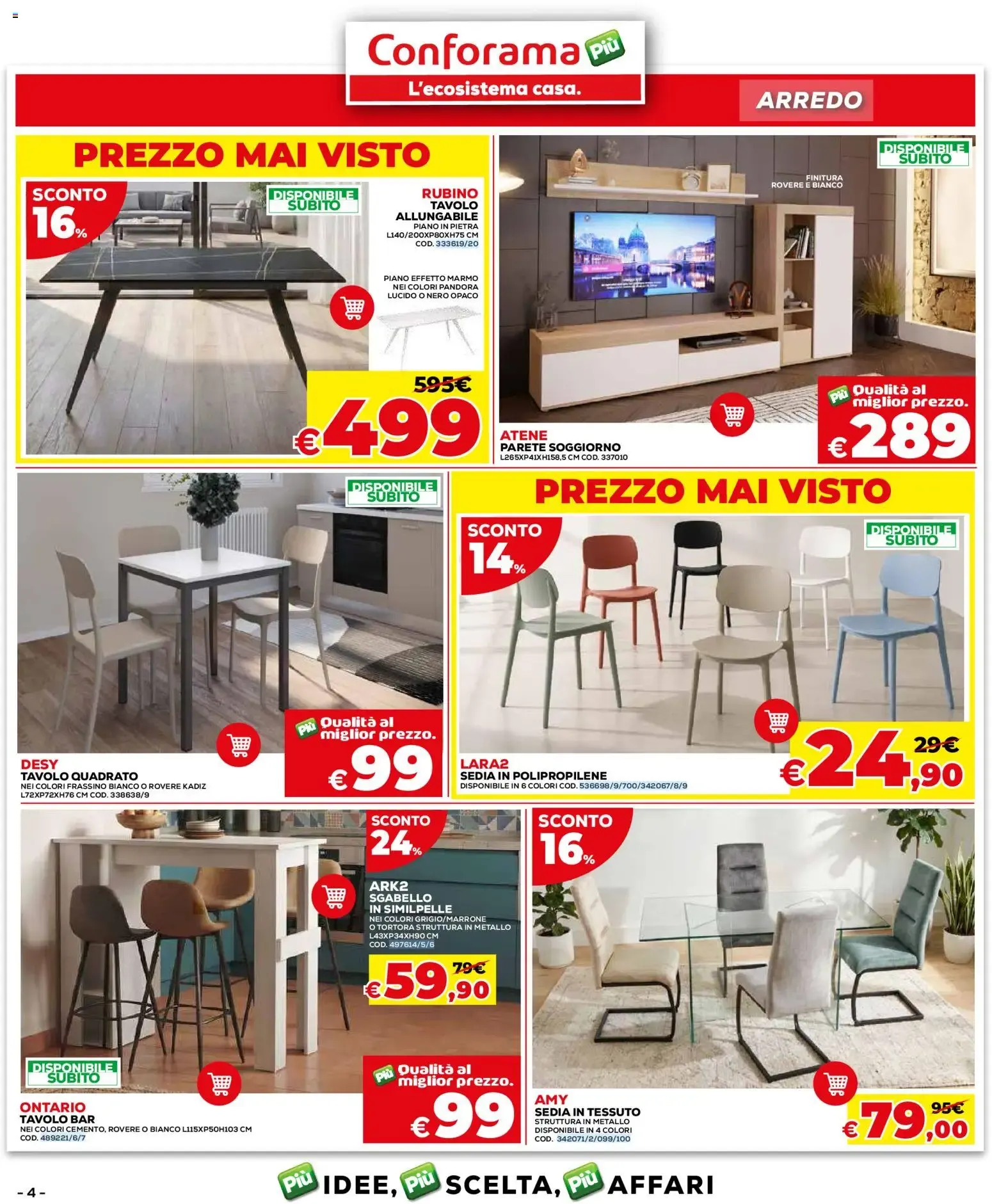 Nuovo Conforama volantino dal 24/08/2026 > offerte anteprima 🛍️ da 24 agosto a 20 settembre di 2026 - Pagina del volantino 4