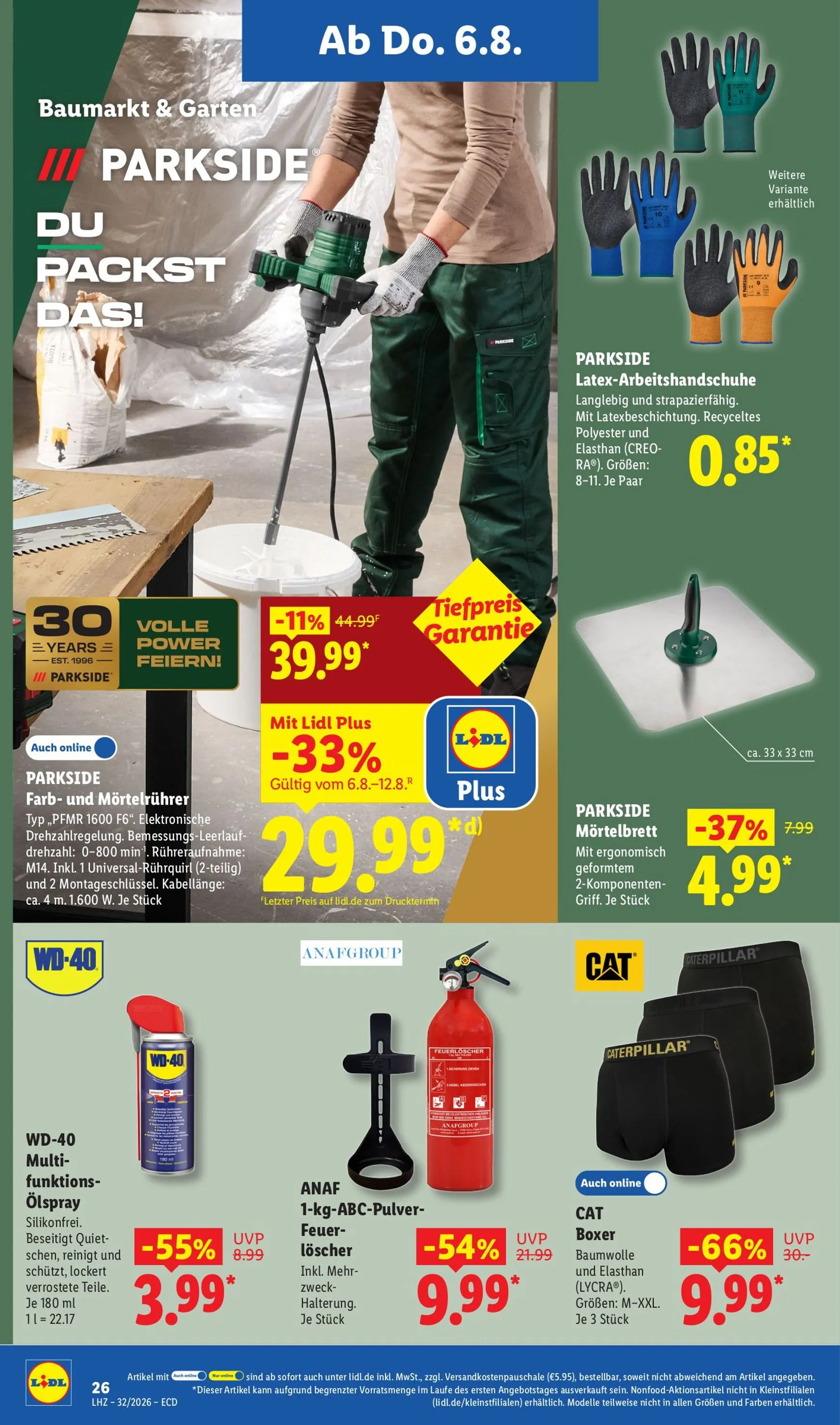 Lidl - Nonfood Prospekt nächste Woche – von Montag 03.08.2026 bis Samstag 08.08.2026 von 3. August bis 8. August 2026 - Prospekt seite 20