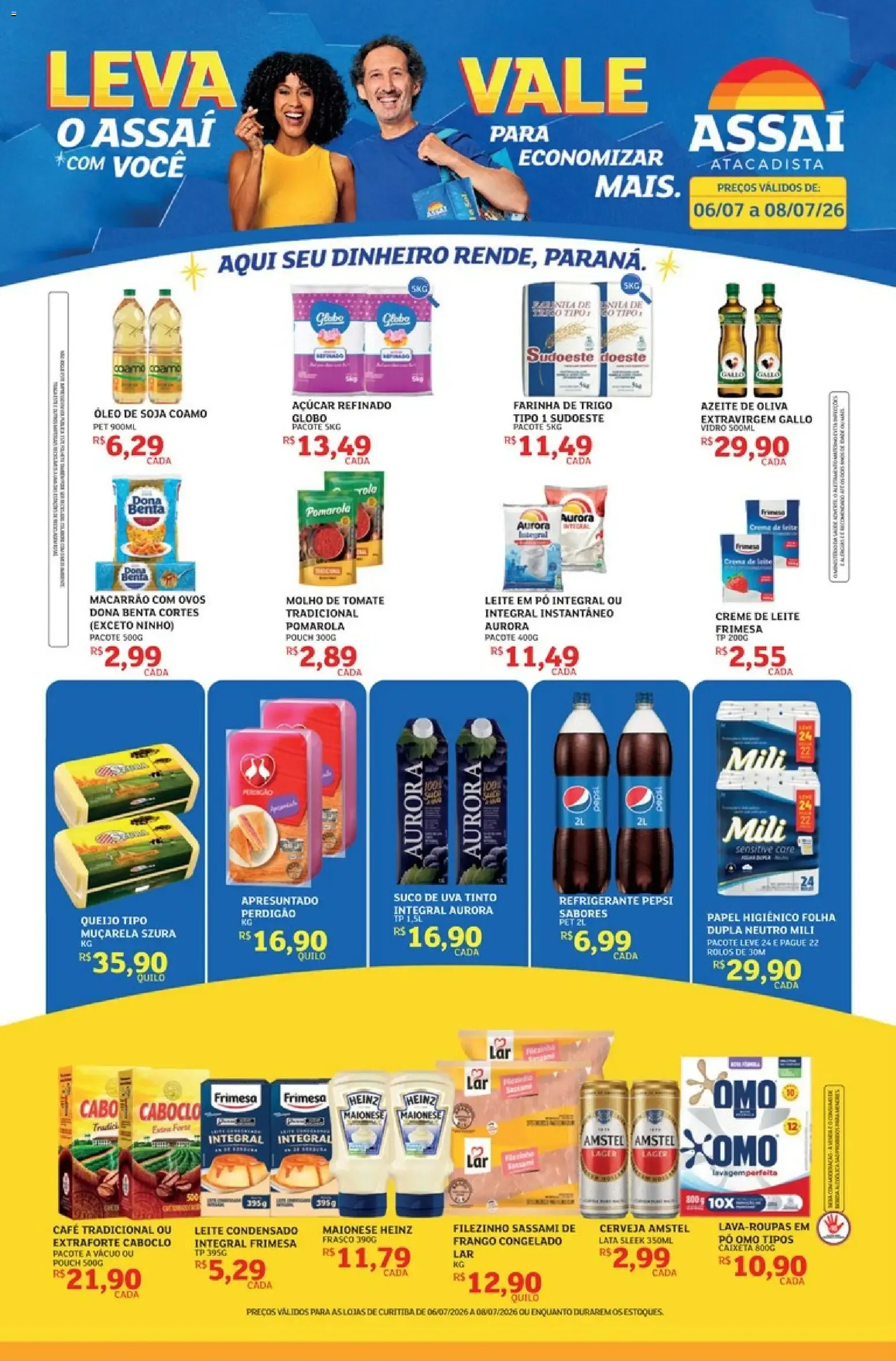 Encarte de Assaí Atacadista ofertas - PR de 06/07/2026 | Promoções Online 6 de julho até 8 de julho 2026 - Pagina 1