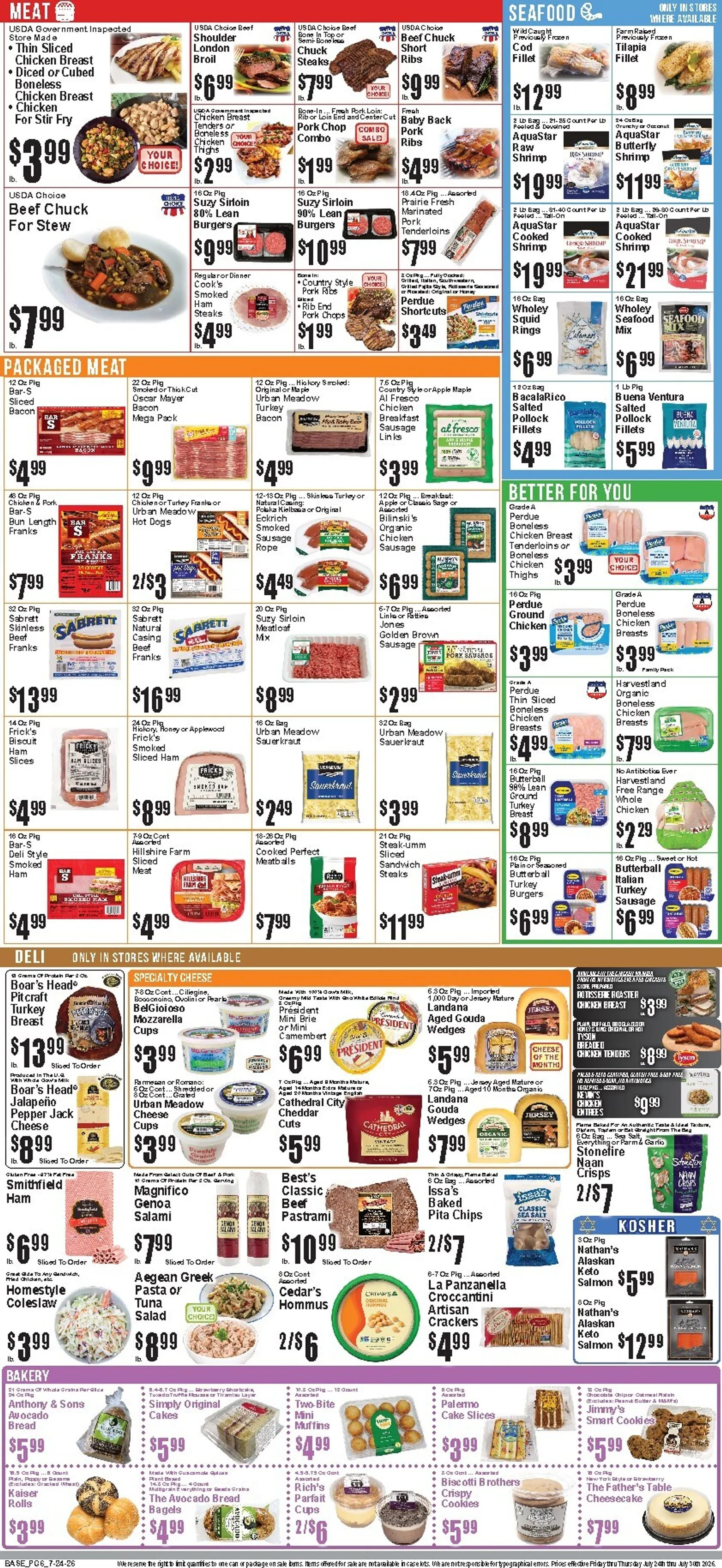 Weekly ad Current Food Universe leaflet valid from Friday 07/24/2026 to Thursday 07/30/2026 from July 24 to July 30 2026 - Page 7