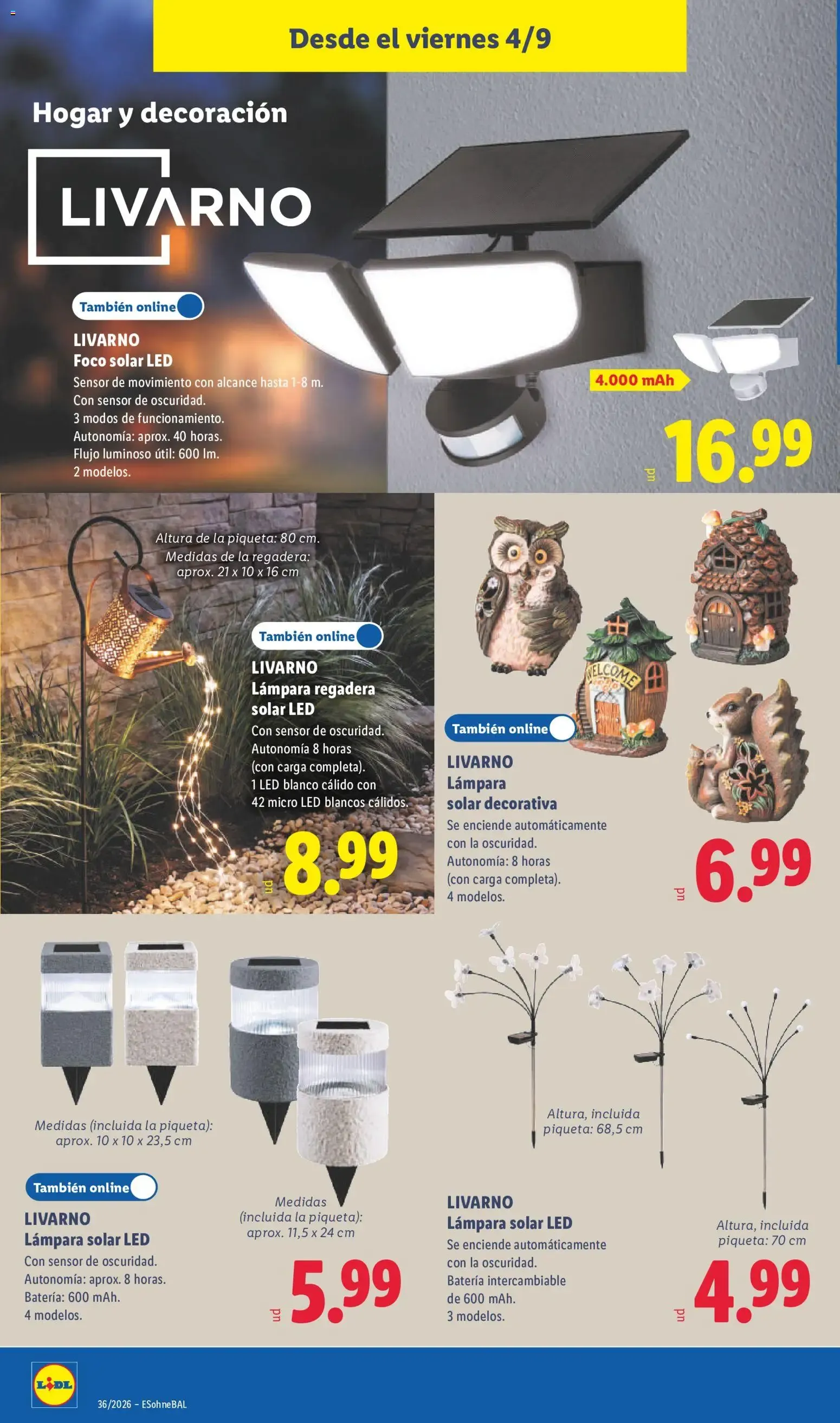 Catálogo de Lidl folleto de bazar del 31/08 | Ofertas 31 de agosto al 6 de septiembre 2026 - Página 14