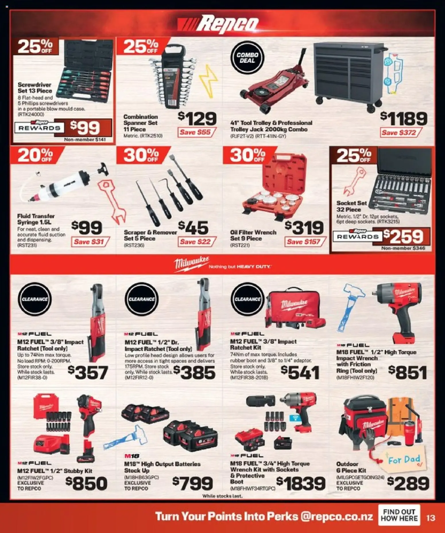 Repco: Deck out Dad's happy place. from 5 August to 18 August 2026 - Catalogue Page 13
