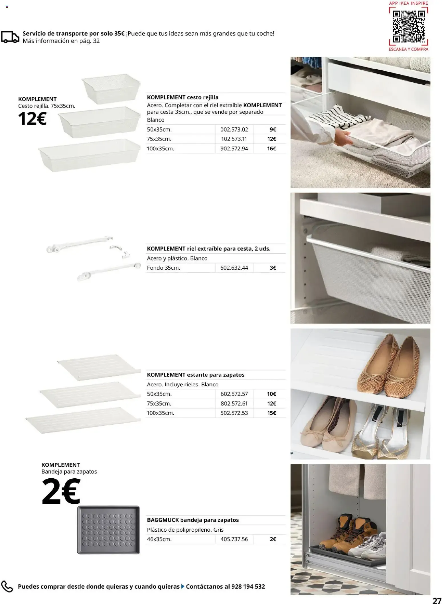 Catálogo de Guía de compra PAX y KOMPLEMENT - Sistema de armarios IKEA 1 de septiembre al 31 de enero 2027 - Página 27