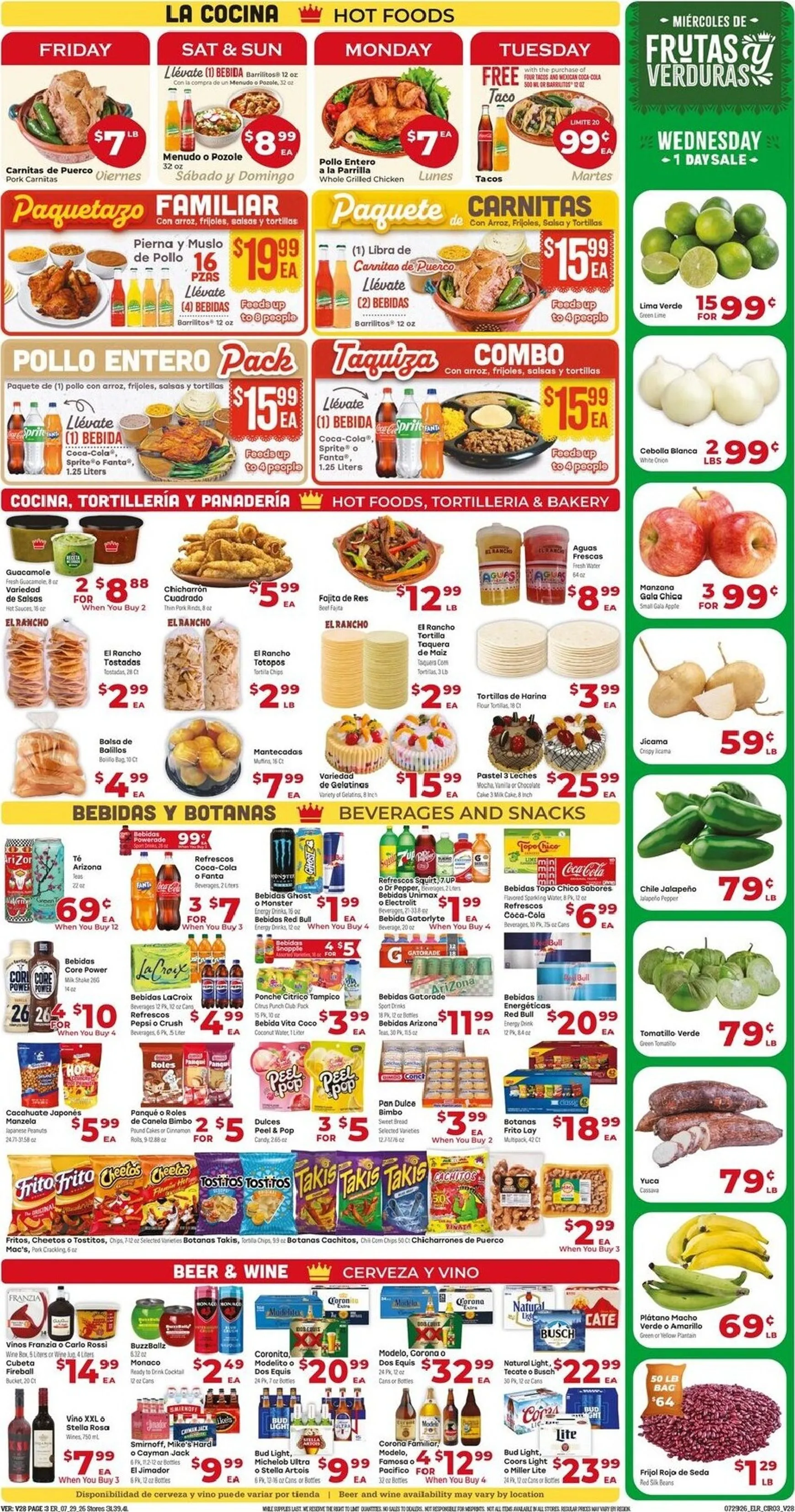 Weekly ad Current El Rancho leaflet valid from Wednesday 07/29/2026 to Tuesday 08/04/2026 from July 29 to August 4 2026 - Page 3