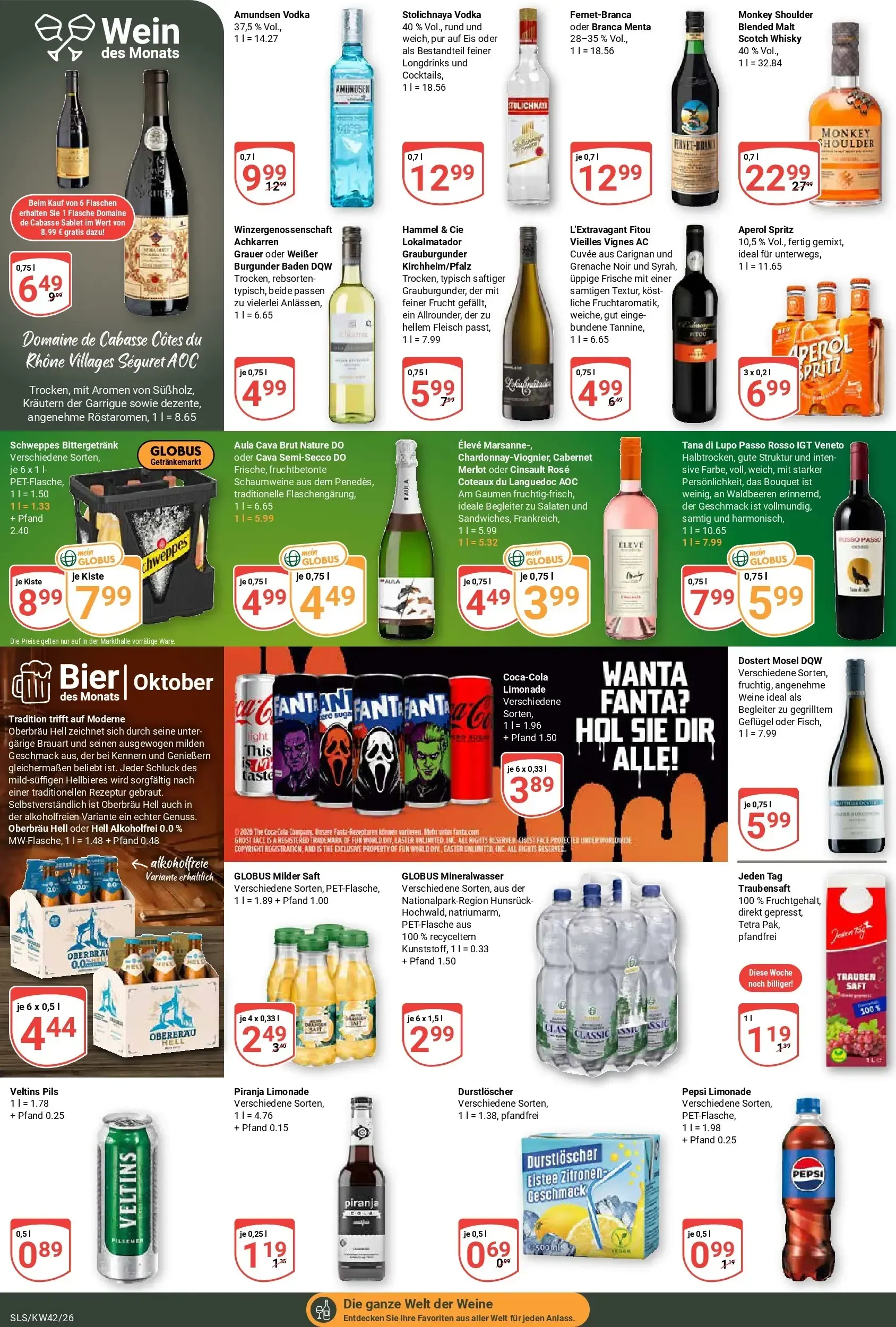 Globus Prospekt – von Montag 12.10.2026 bis Samstag 17.10.2026 von 12. Oktober bis 17. Oktober 2026 - Prospekt seite 18