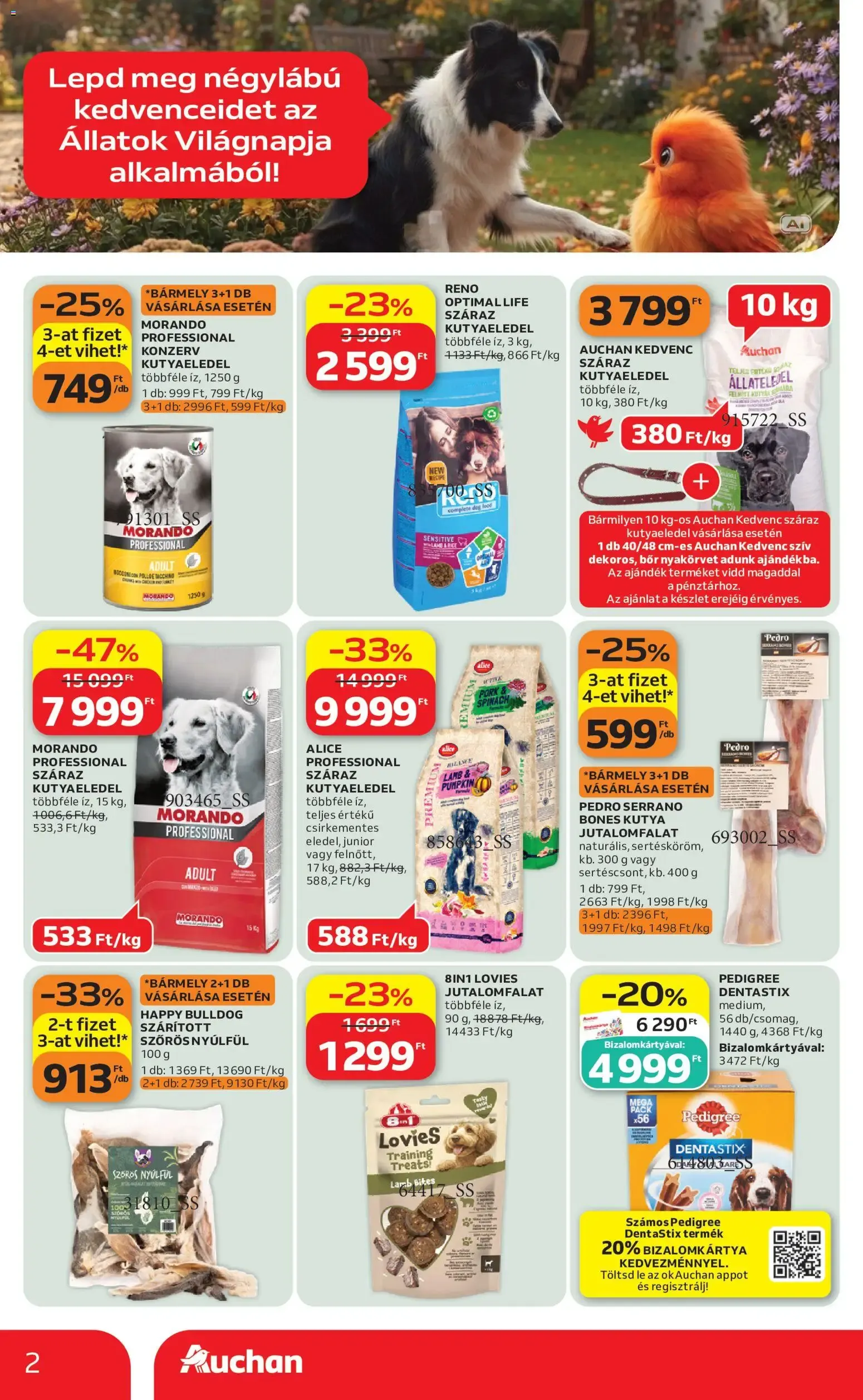 Katalógus Auchan Hipermarket: Ofertas Día Mundial de los Animales szeptember 24.-tól október 7.-ig 2026. - Oldal 2