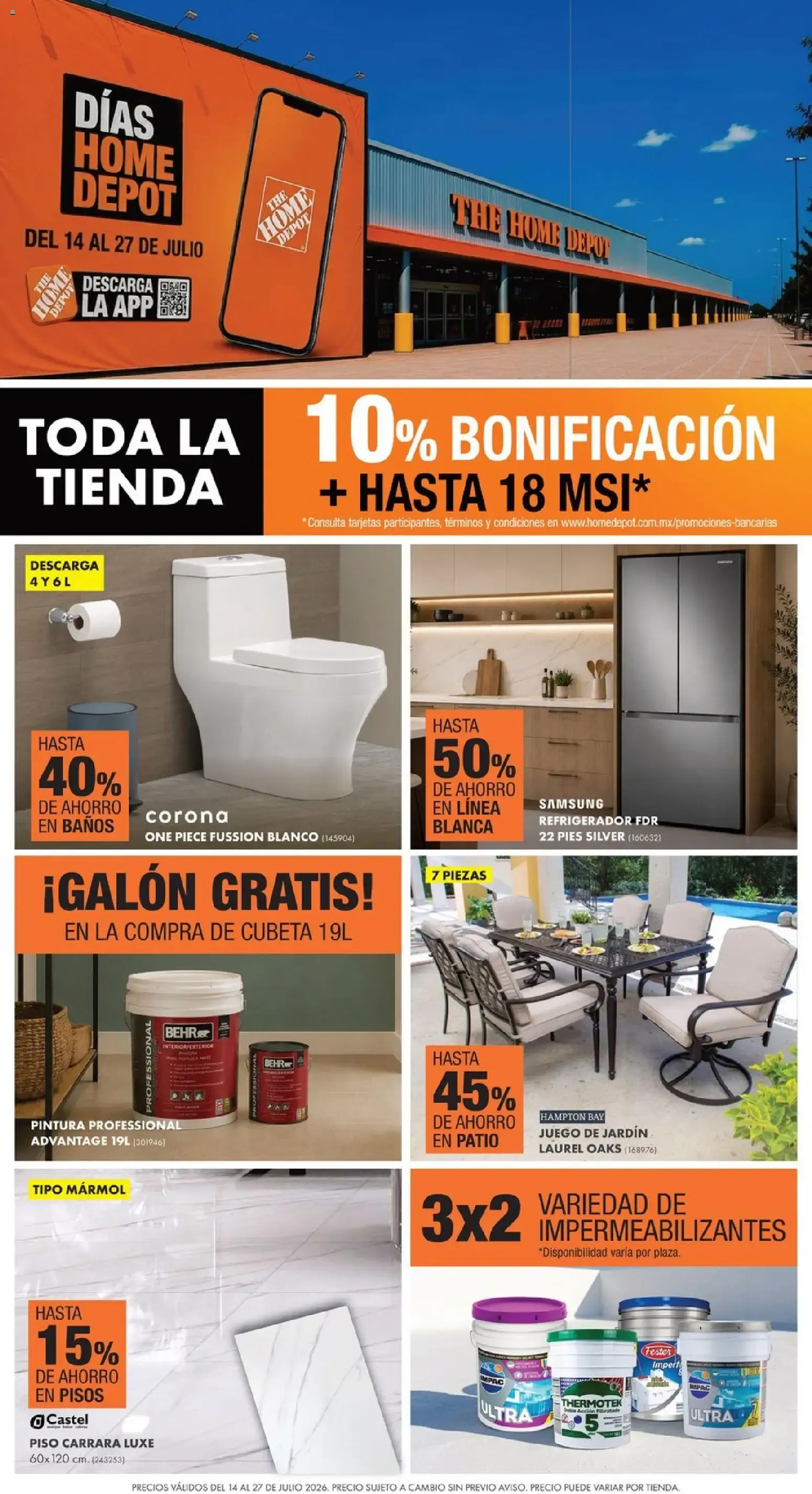 Home Depot catálogo (14/07/2026 - 27/07/2026) - catálogo en línea