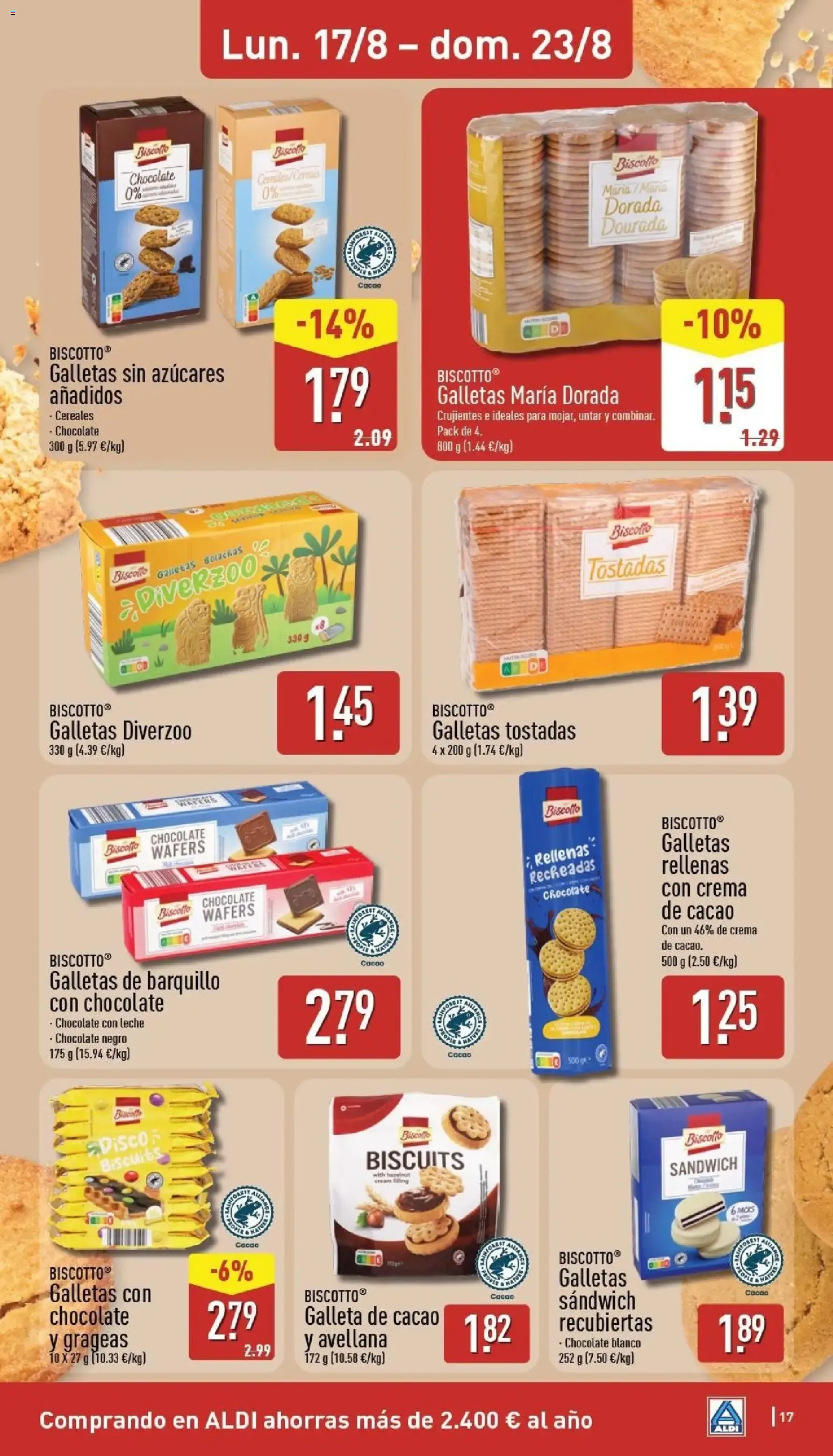 Catálogo de Aldi: Frescura a precios para tirarse a la piscina 17 de agosto al 23 de agosto 2026 - Página 17