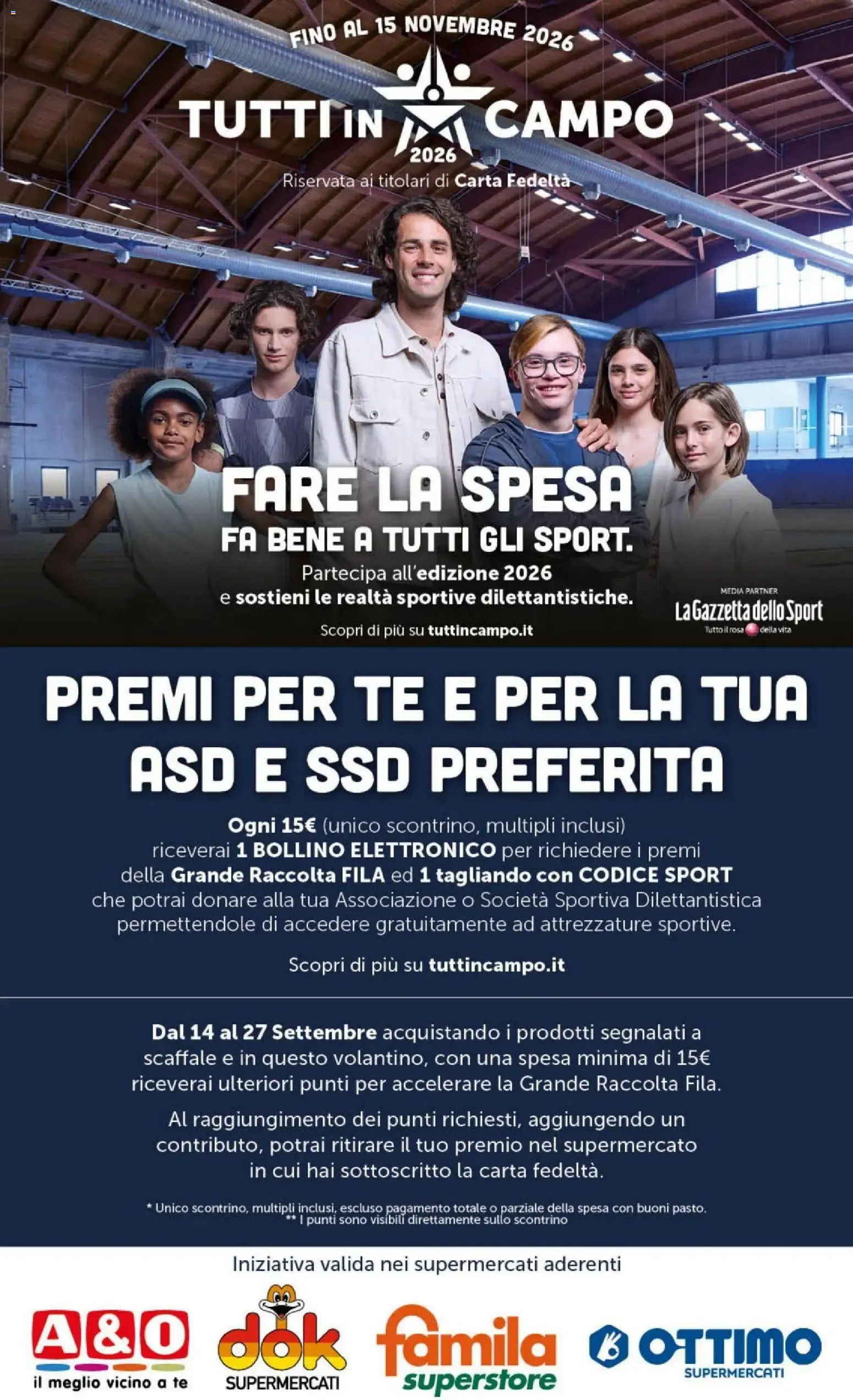 Tutti in Campo 2026 da 14 settembre a 15 novembre di 2026 - Pagina del volantino 1