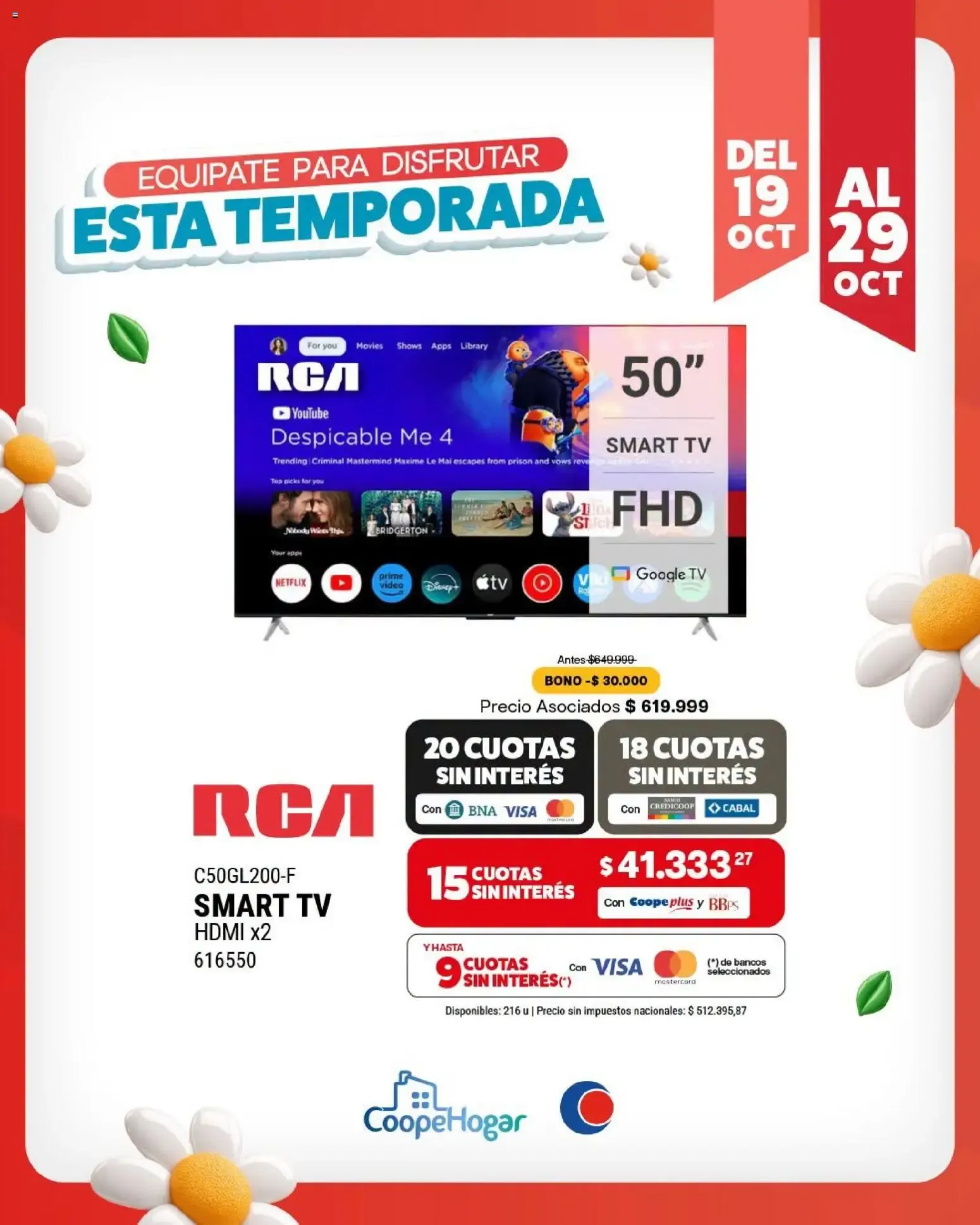 Ofertas de Cooperativa Obrera - Equipate para disfrutar esta temporada del 19/10/2026 - 29/10/2026 19 de octubre al 29 de octubre 2026 - Página 7 del catálogo