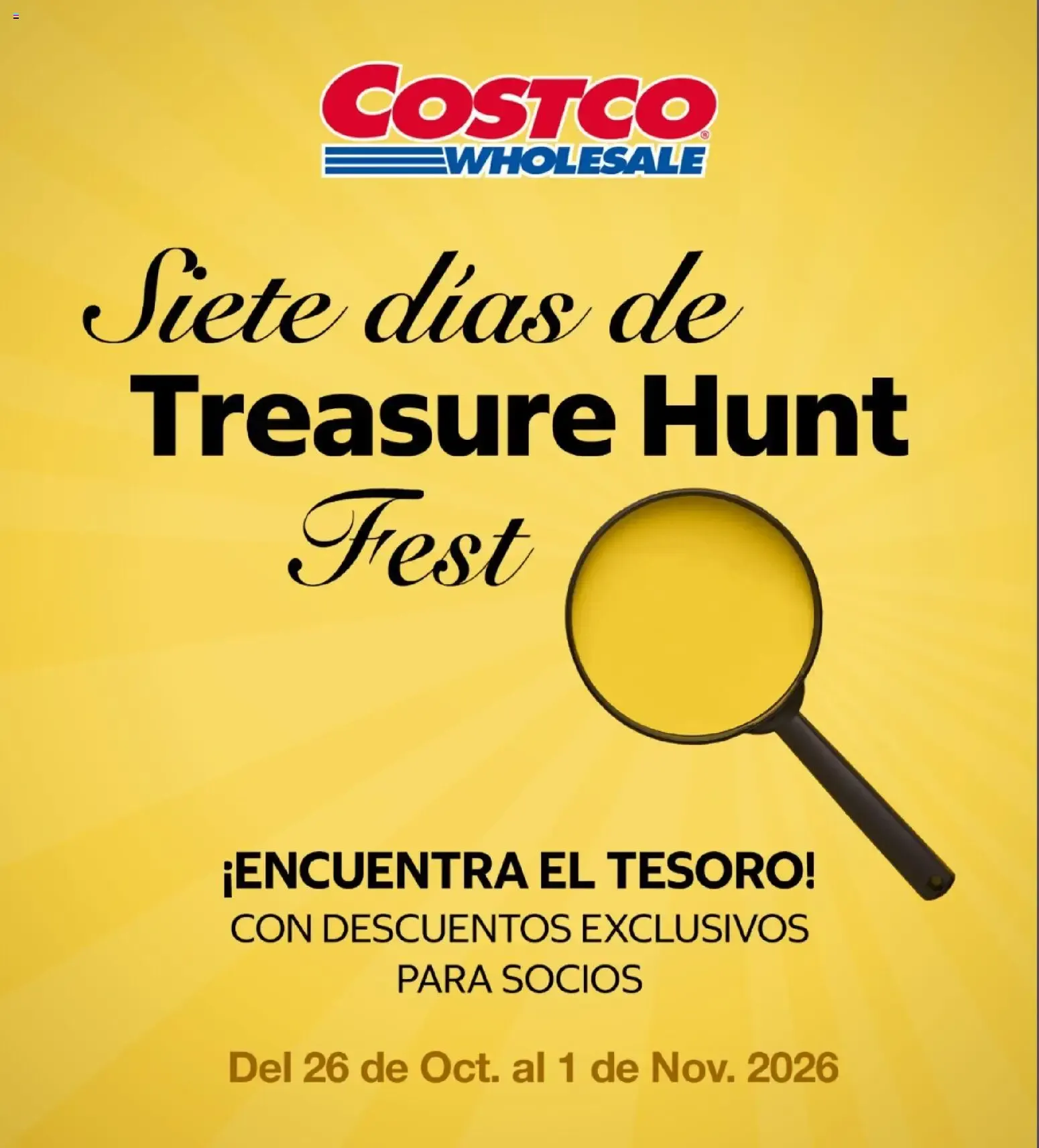 Catálogo de Siete dias de Treasure Hunt Fest 26 de octubre al 1 de noviembre 2026 - Pagina 1