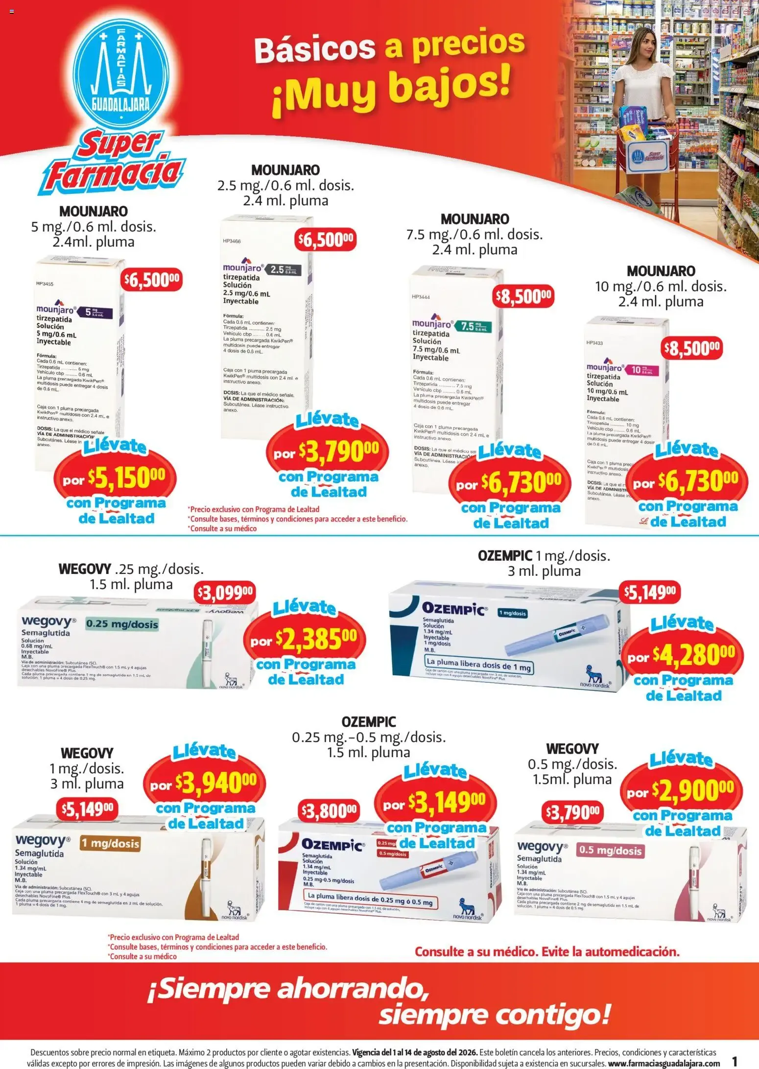 Catálogo de Farmacia Guadalajara catálogo (01/08/2026 - 14/08/2026) - catálogo en línea 1 de agosto al 14 de agosto 2026 - Pagina 1