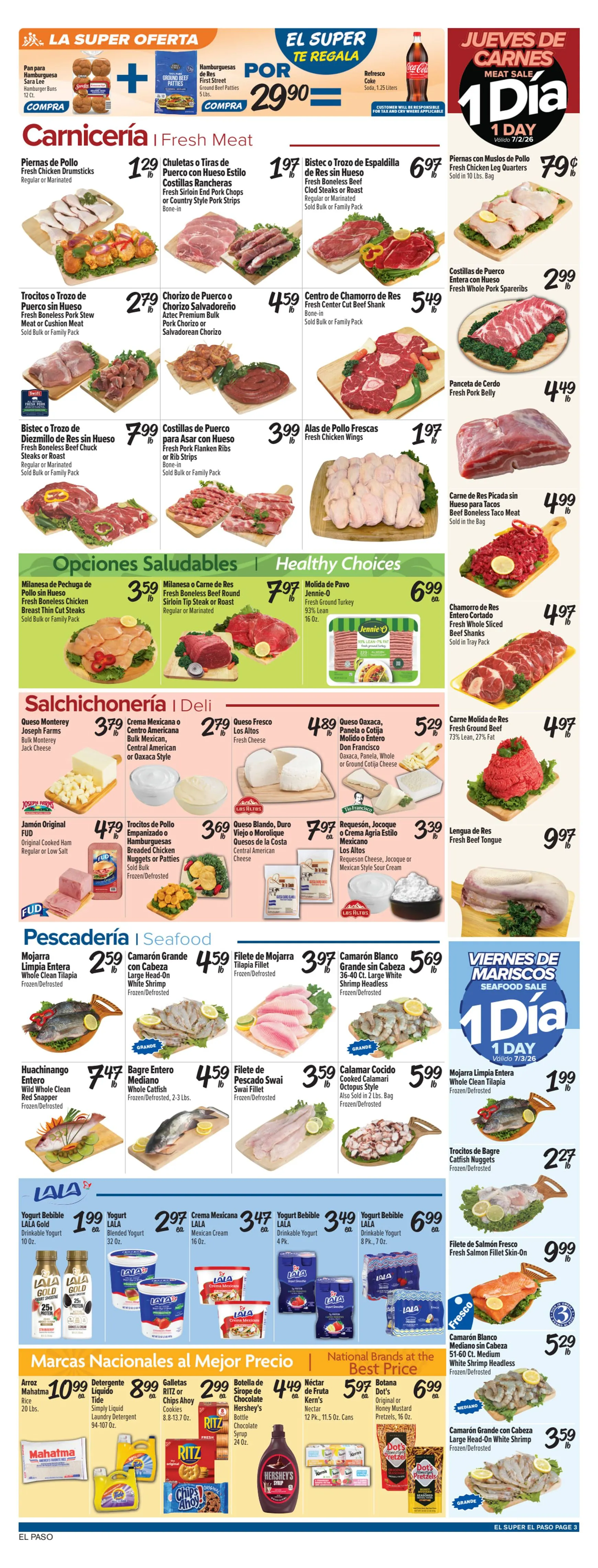 Weekly ad Current El Super - El Paso leaflet valid from Wednesday 07/01/2026 to Tuesday 07/07/2026 from July 1 to July 7 2026 - Page 3