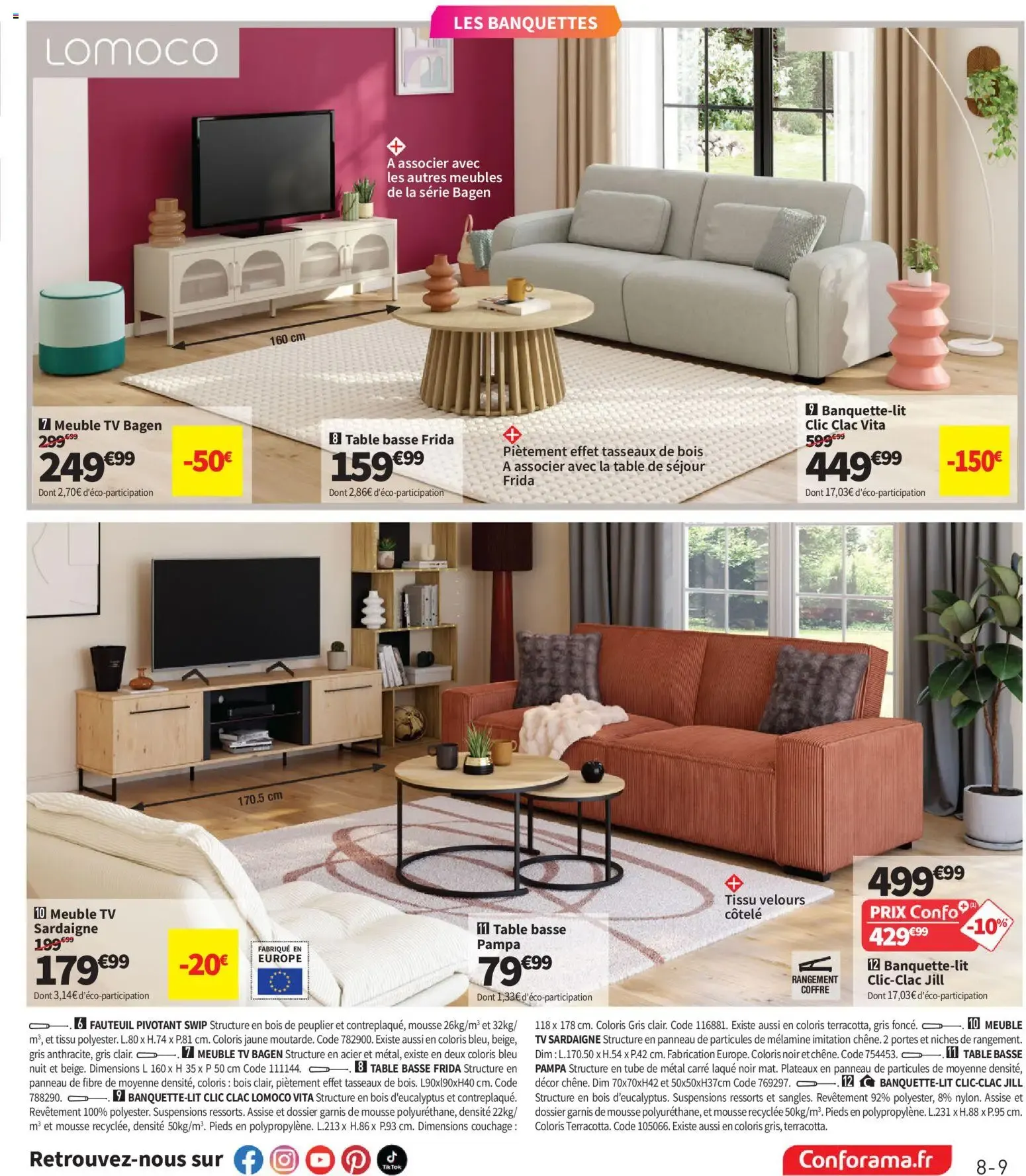 Conforama catalogue à partir du 25/08/2026 - promo en ligne du 25 août au 28 septembre 2026 - Catalogue page 9