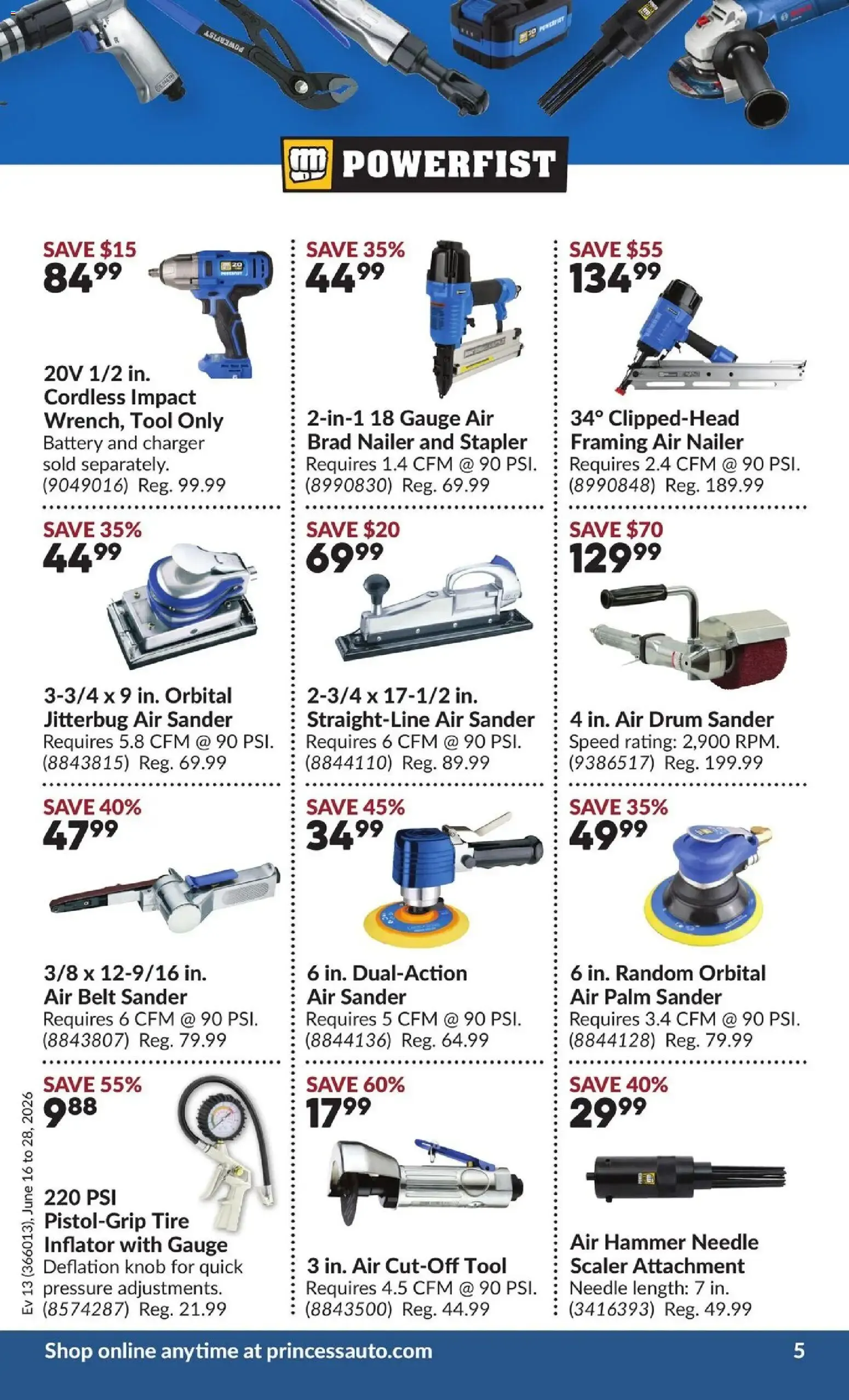 Princess Auto weekly flyer - 2 Week Sale! from Jun 16, 2026 > weekly specials & deals from June 16 to June 28 2026 - flyer page 9