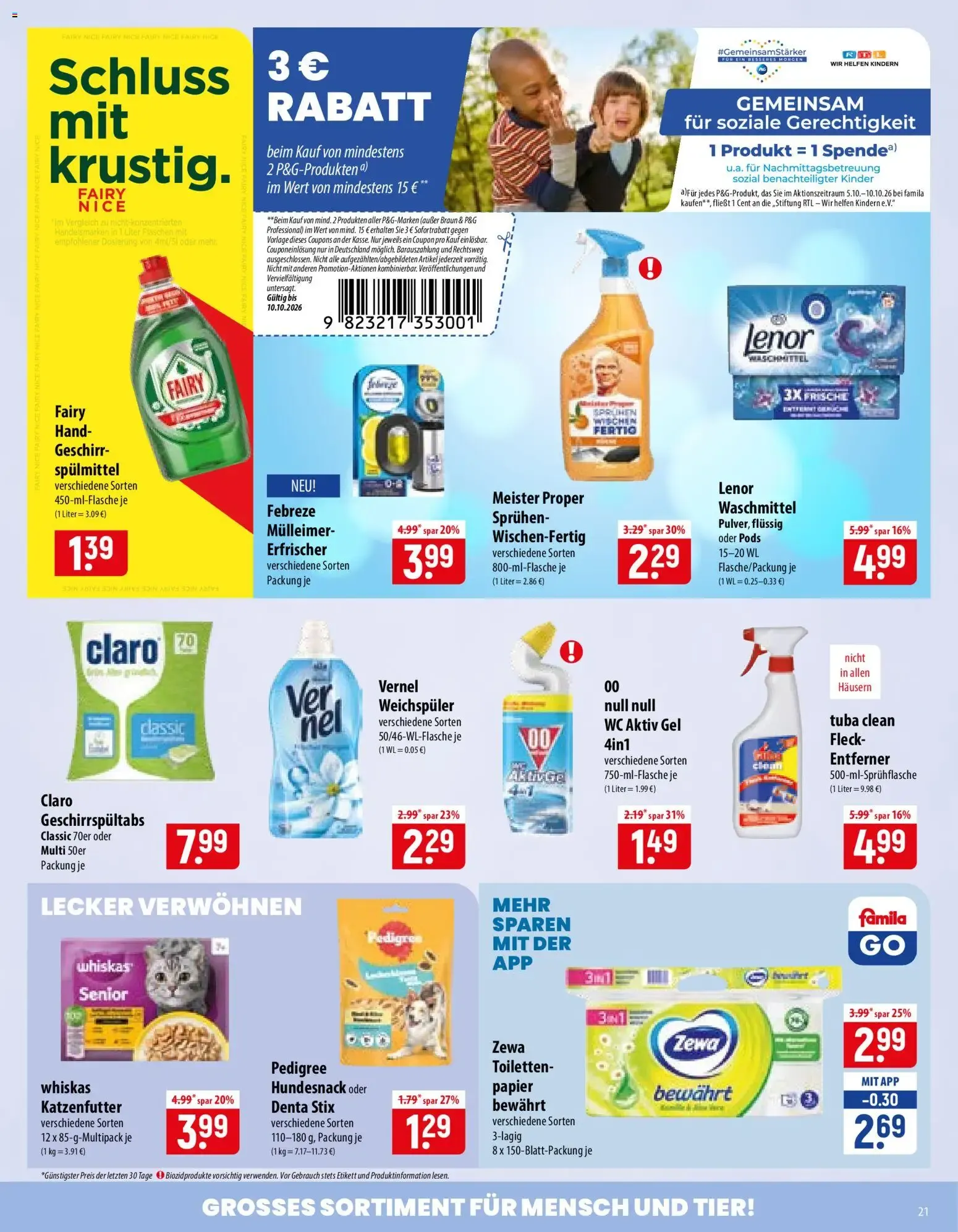 Famila Prospekt (ab 05.10.2026) zum Blättern von 5. Oktober bis 10. Oktober 2026 - Prospekt seite 21