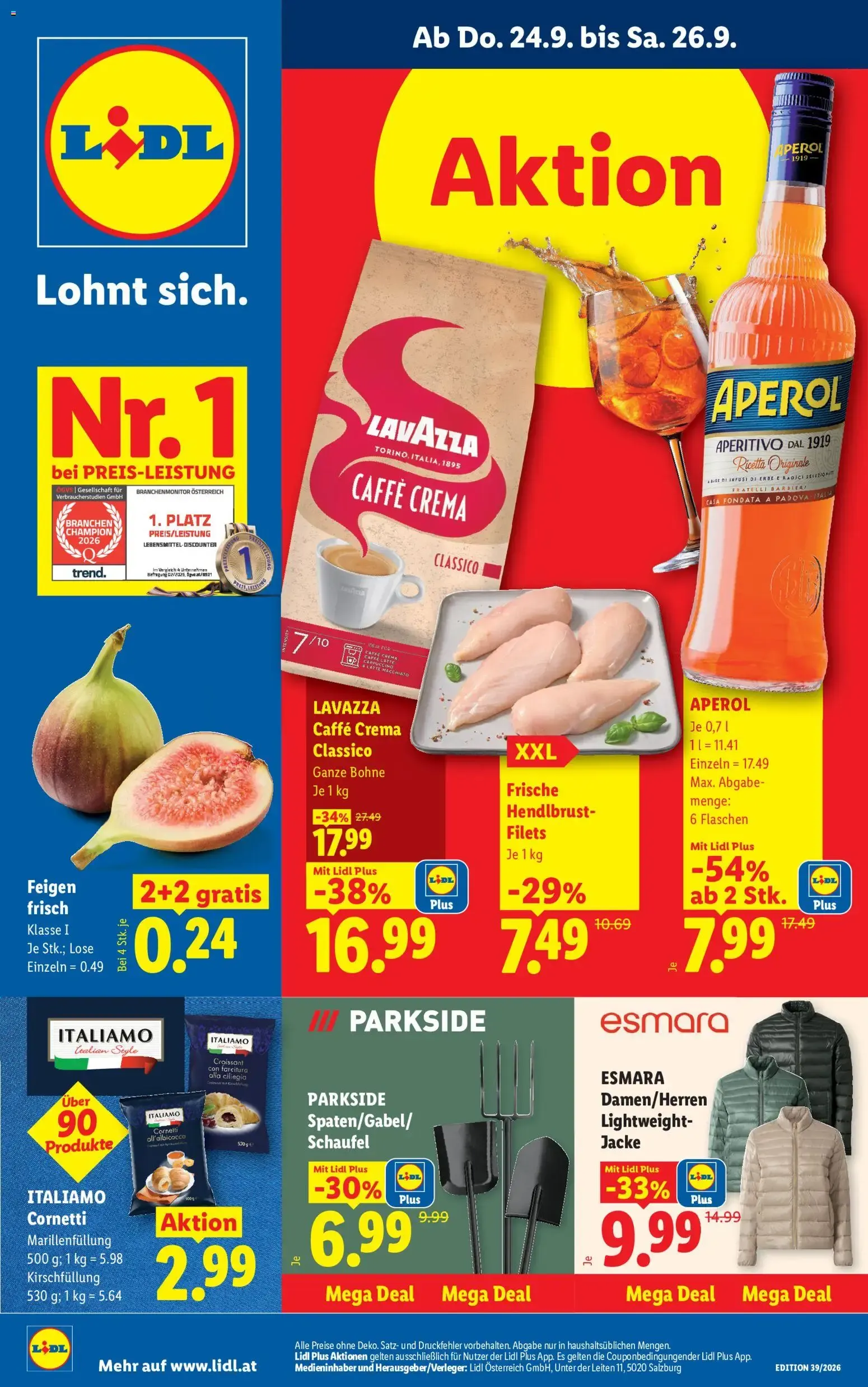 Lidl Aktion von 24. September bis 26. September 2026 - Flugblätt seite  1