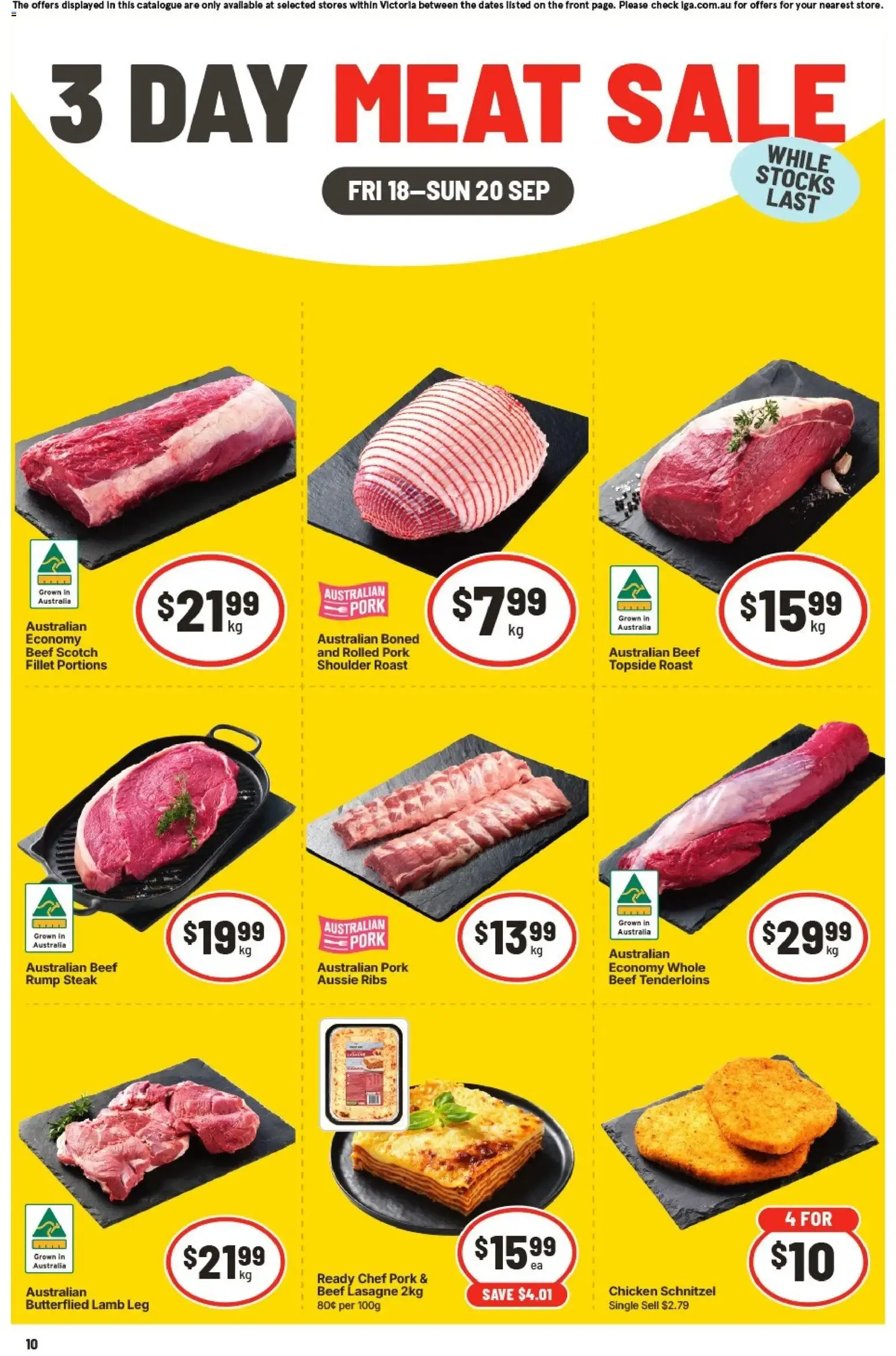 3 DAY MEAT SALE - Catalogue valid from 18 September to 20 September 2026 - page 1