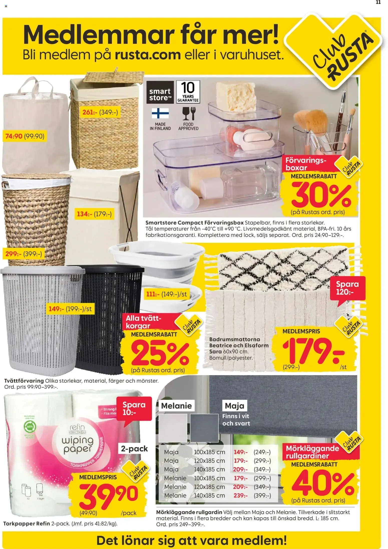 Rusta erbjudanden från 13/07/2026 - 19/07/2026 > Reklamblad nuvarande rabatter från 13 juli till 19 juli 2026 - Reklamblad sidor 11