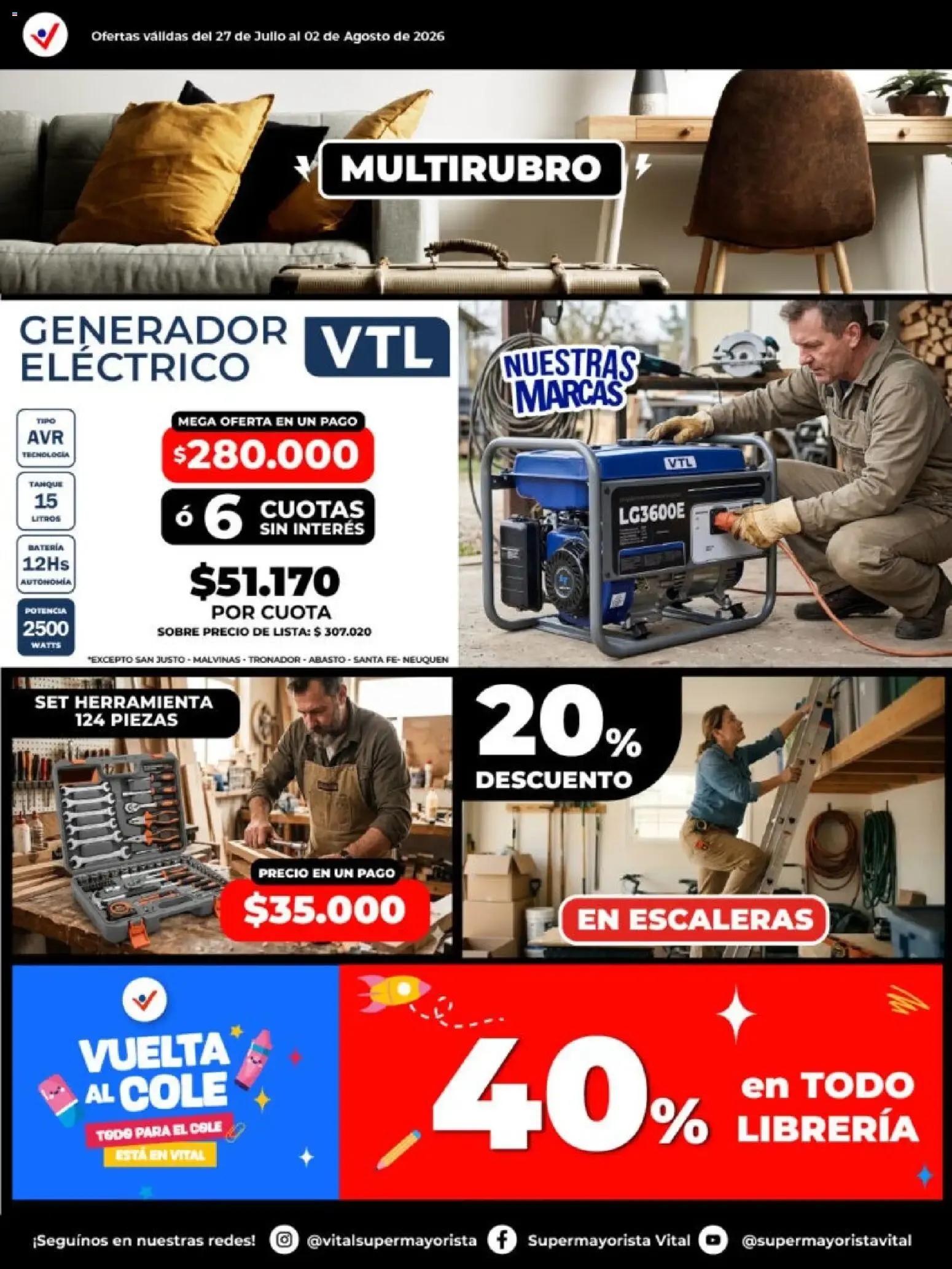 Ofertas de Vital - Especial de nonfood || del 27/07/2026 - 02/08/2026 || Catálogo 27 de julio al 2 de agosto 2026 - Página 5 del catálogo