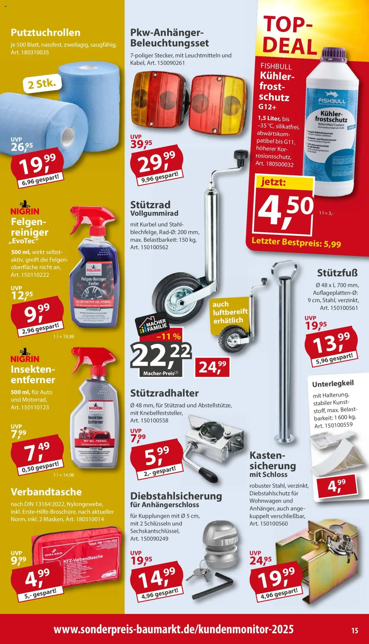 Sonderpreis Baumarkt Prospekt (ab 15.08.2026) zum Blättern von 15. August bis 21. August 2026 - Prospekt seite 15