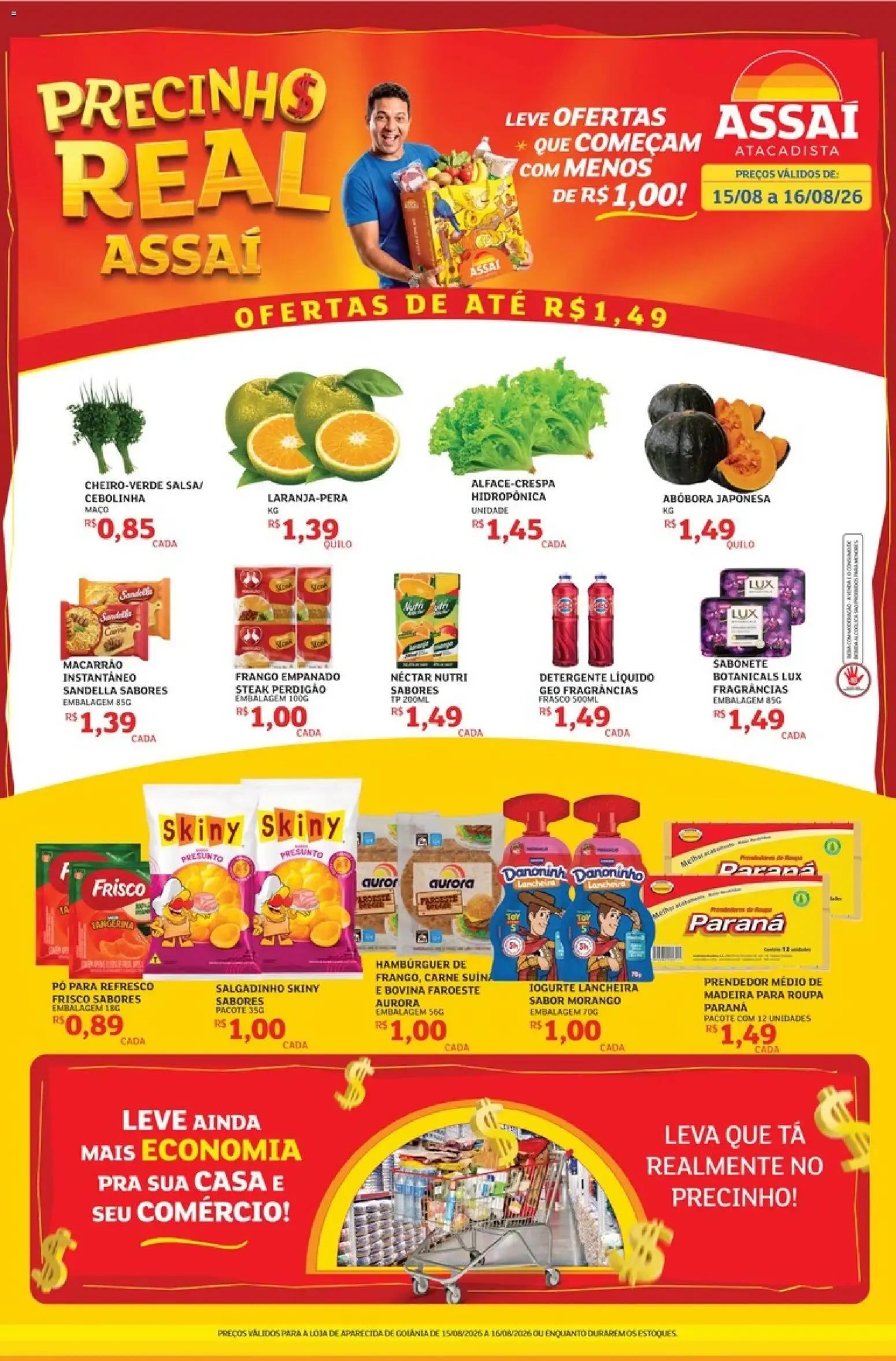 Encarte de Assaí Atacadista ofertas - GO de 15/08/2026 | Promoções Online 15 de agosto até 16 de agosto 2026 - Pagina 1