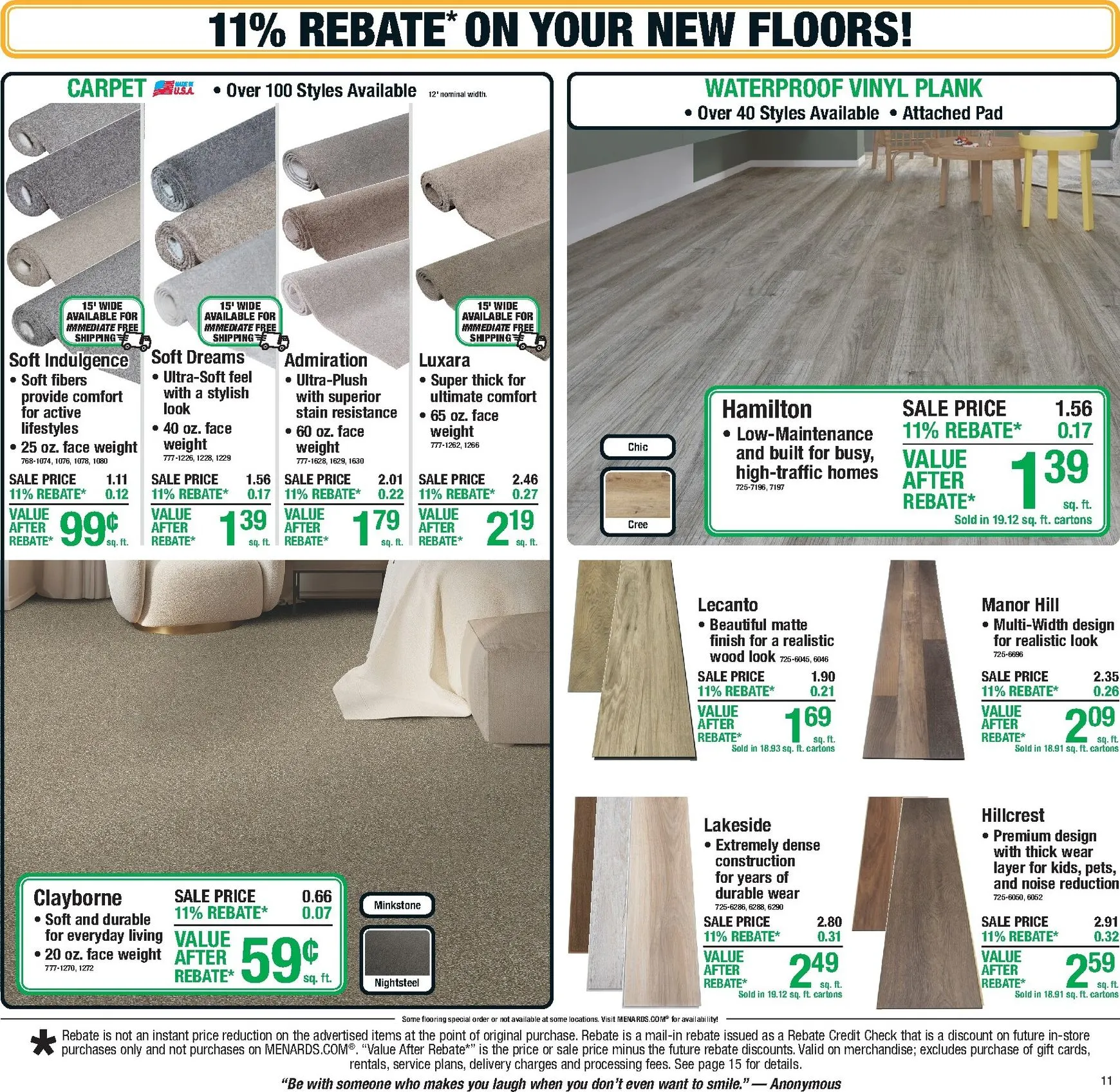 Weekly ad Current Menards - 11% Rebate* Sale leaflet valid from Thursday 10/01/2026 to Sunday 10/11/2026 from October 1 to October 11 2026 - Page 16