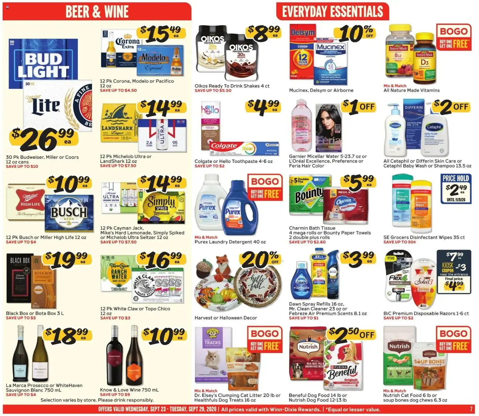 Weekly ad Winn Dixie Weekly Ad (09/23 - 09/29 2026) - Flyer from September 23 to September 29 2026 - Page 7
