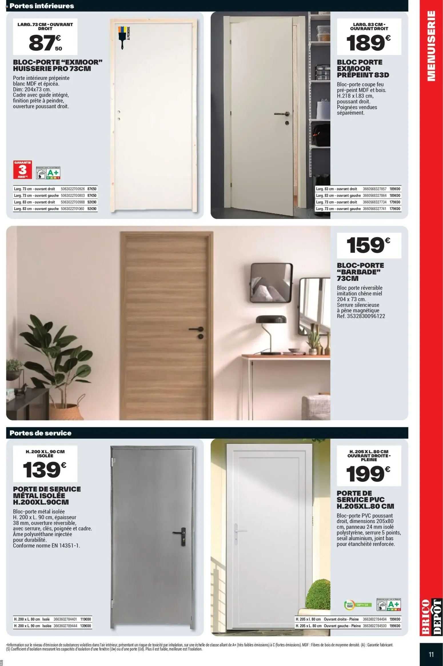 Prix Dépôt Spécial Chauffage Isolation du 9 octobre au 22 octobre 2026 - Catalogue page 11