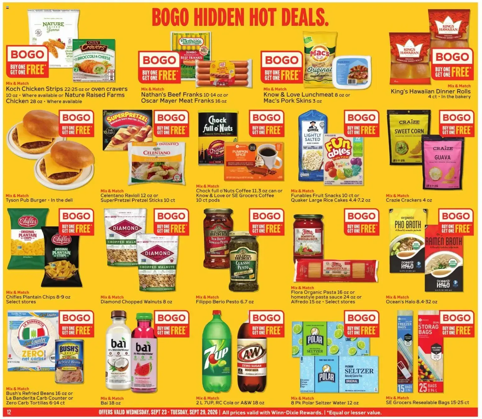 Weekly ad Winn Dixie Weekly Ad (09/23 - 09/29 2026) - Flyer from September 23 to September 29 2026 - Page 12