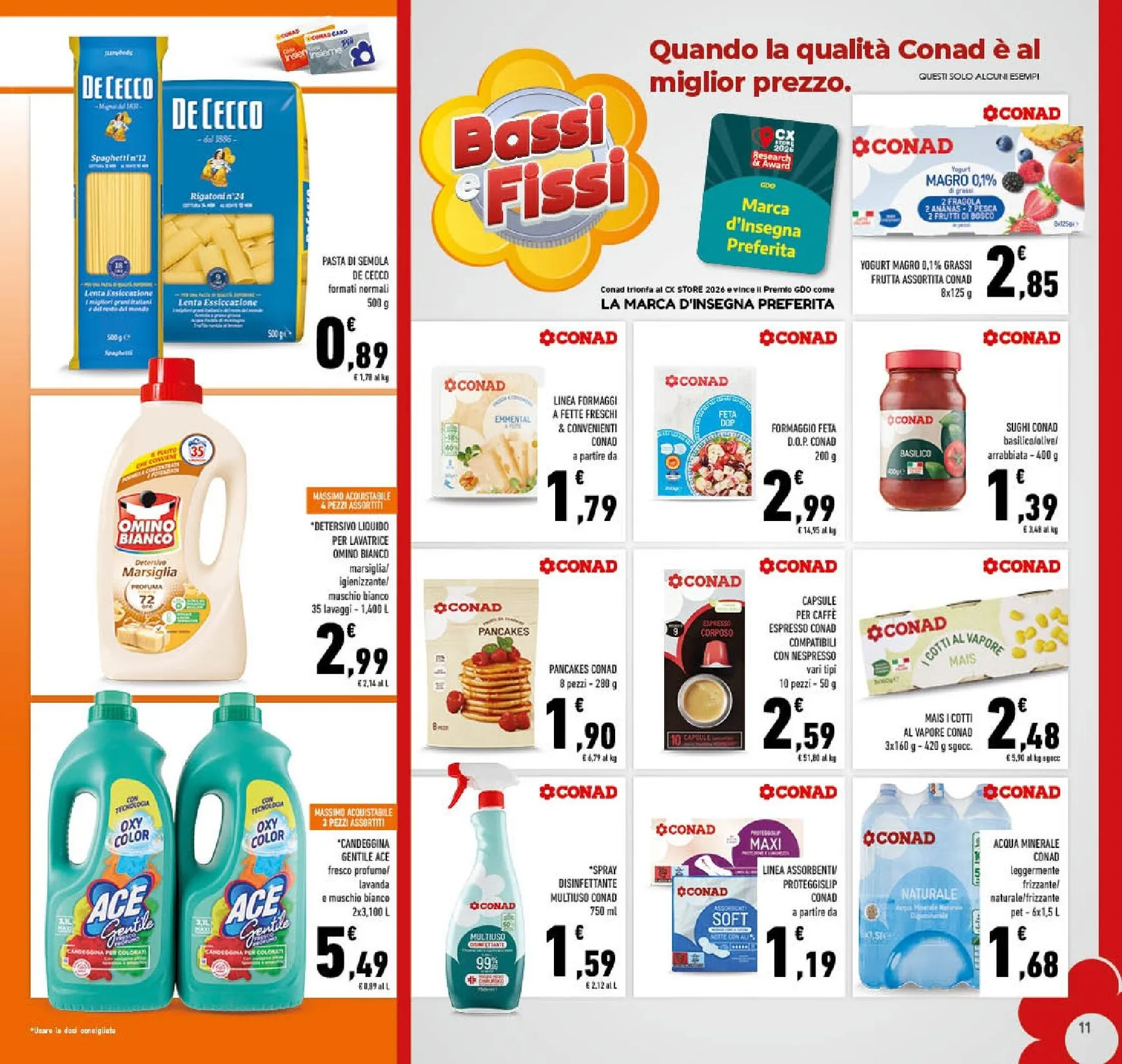 Volantino attuale di Conad valido dal mercoledì 12/08/2026 al domenica 23/08/2026 da 12 agosto a 23 agosto di 2026 - Pagina del volantino 11