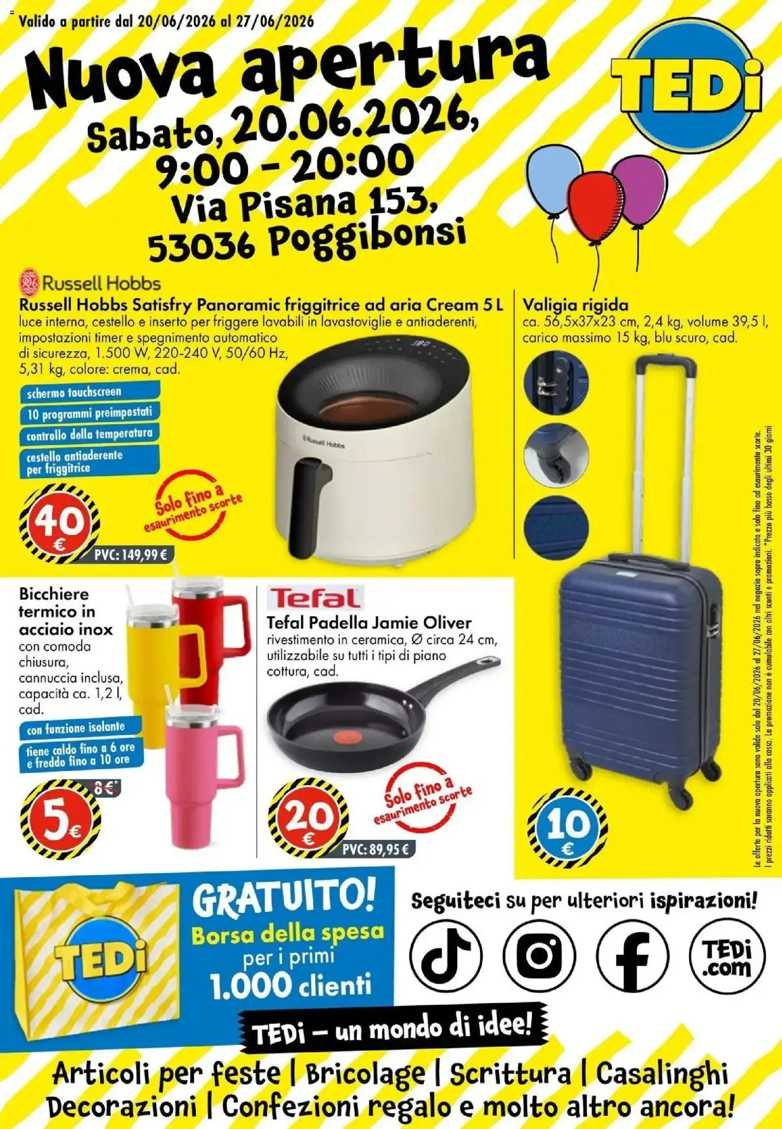 Nuova Apertura TEDi - Sabato, 20.06.2026