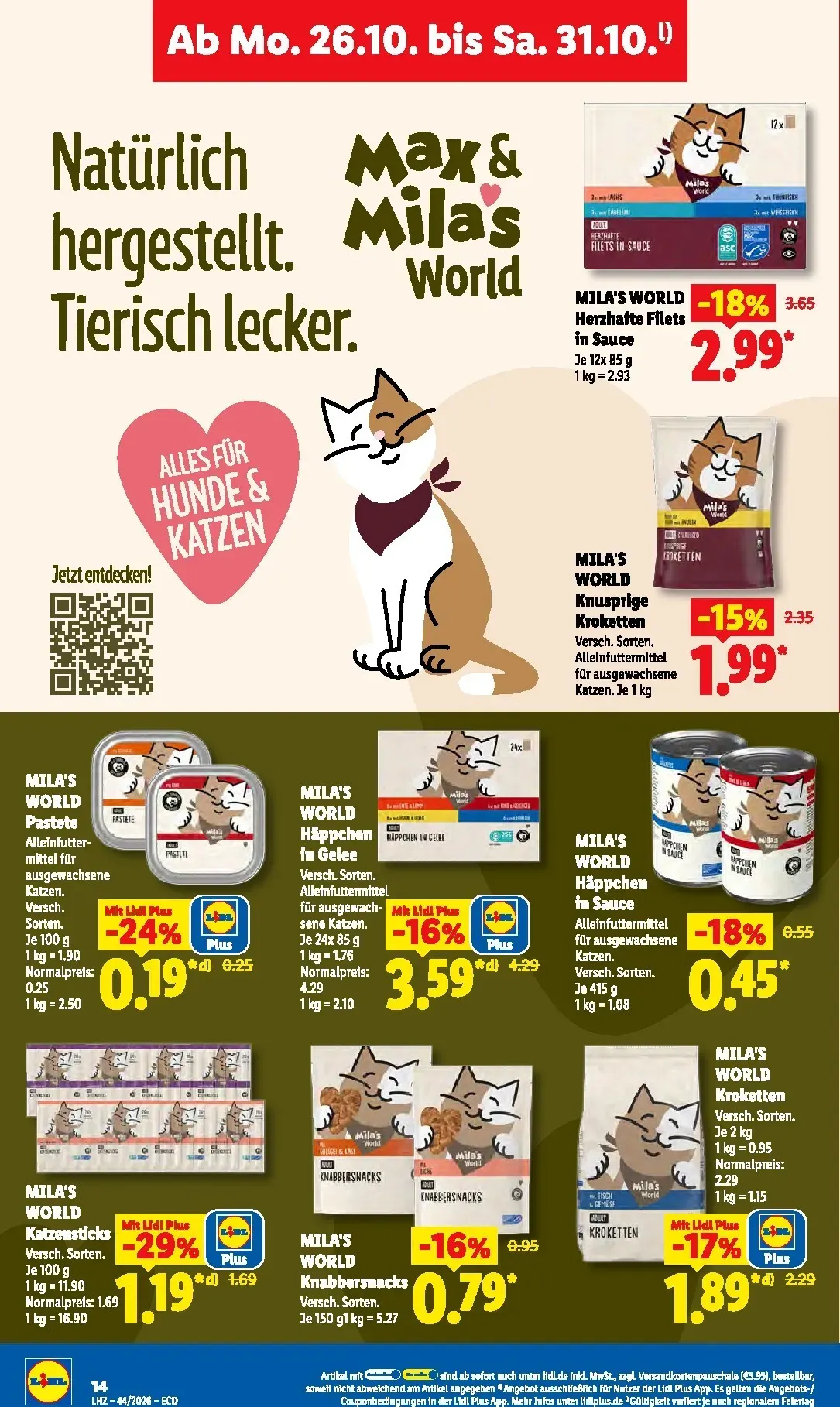 Lidl Prospekt – von Montag 26.10.2026 bis Samstag 31.10.2026 von 26. Oktober bis 31. Oktober 2026 - Prospekt seite 29
