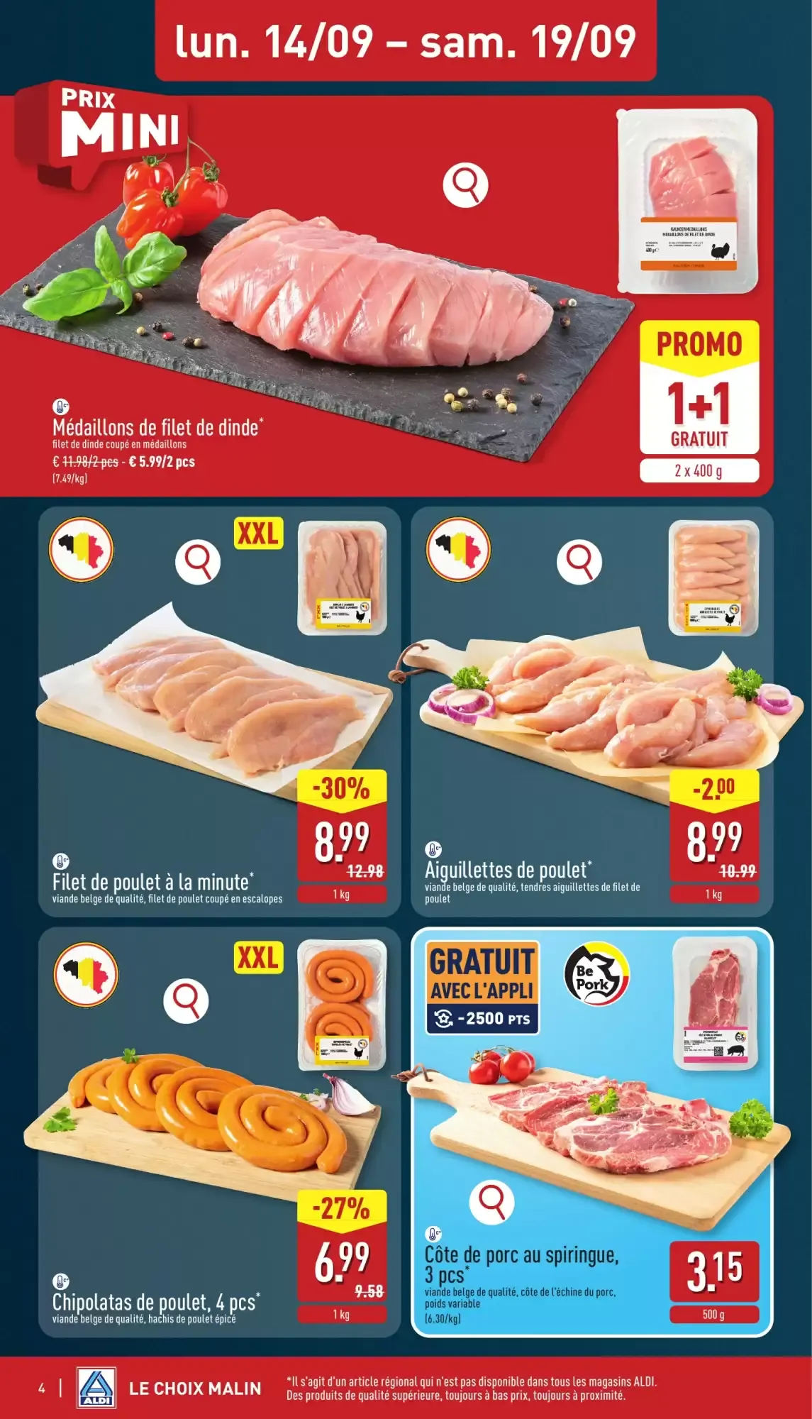 ALDI Dépliant du 14/09 au 19/09 van 14 september tot 19 september 2026 - folder pagina 4