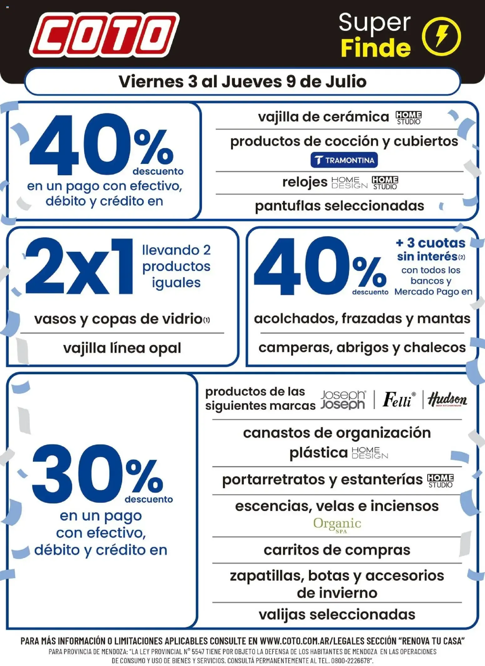 Ofertas de Coto - Super Finde 3 de julio al 9 de julio 2026 - Página 1 del catálogo