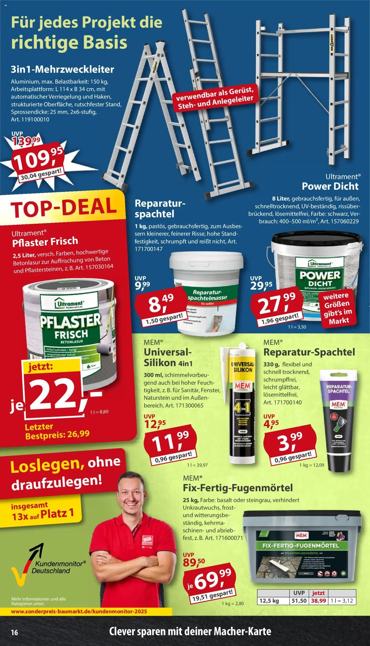 Sonderpreis Baumarkt Prospekt (ab 13.06.2026) zum Blättern von 13. Juni bis 19. Juni 2026 - Prospekt seite 16