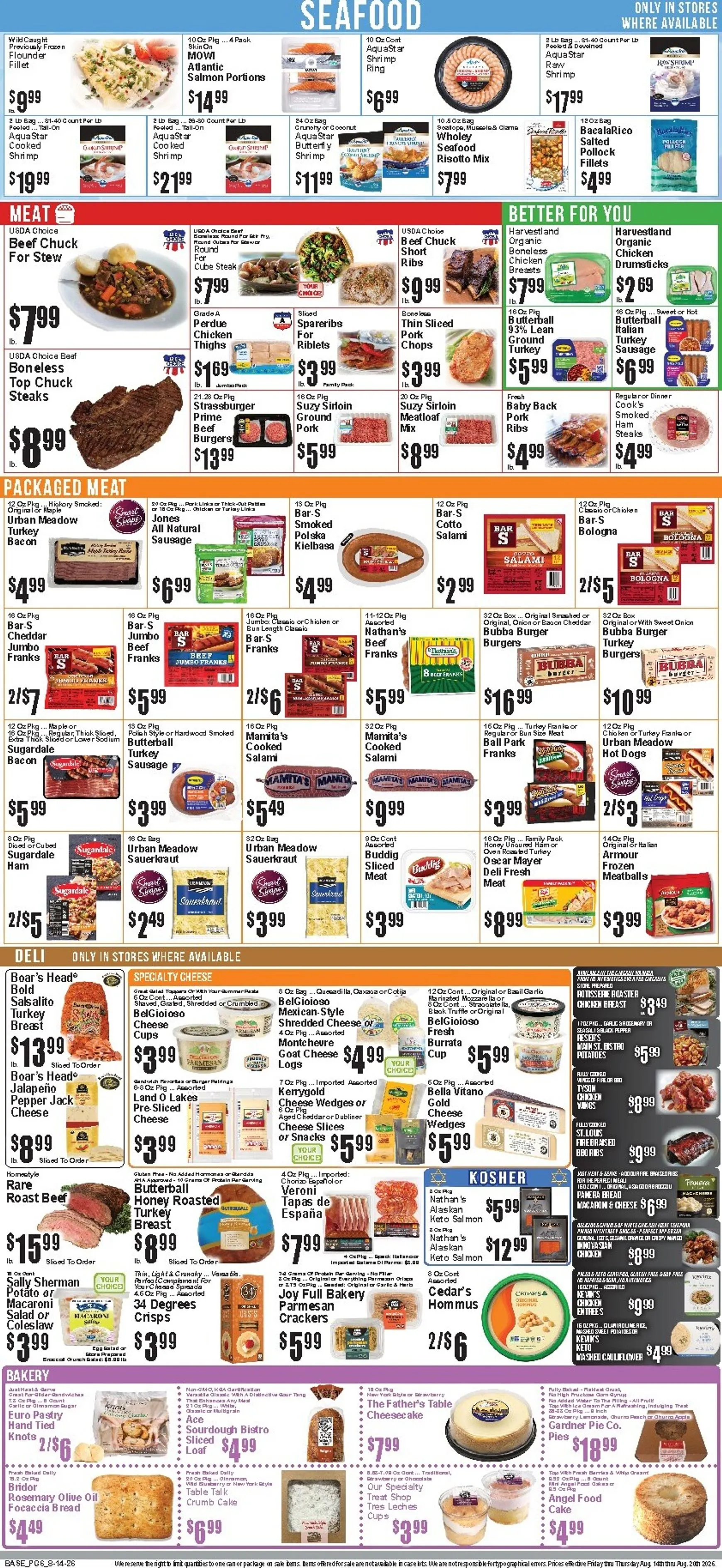Weekly ad Current Food Universe leaflet valid from Friday 08/14/2026 to Thursday 08/20/2026 from August 14 to August 20 2026 - Page 7