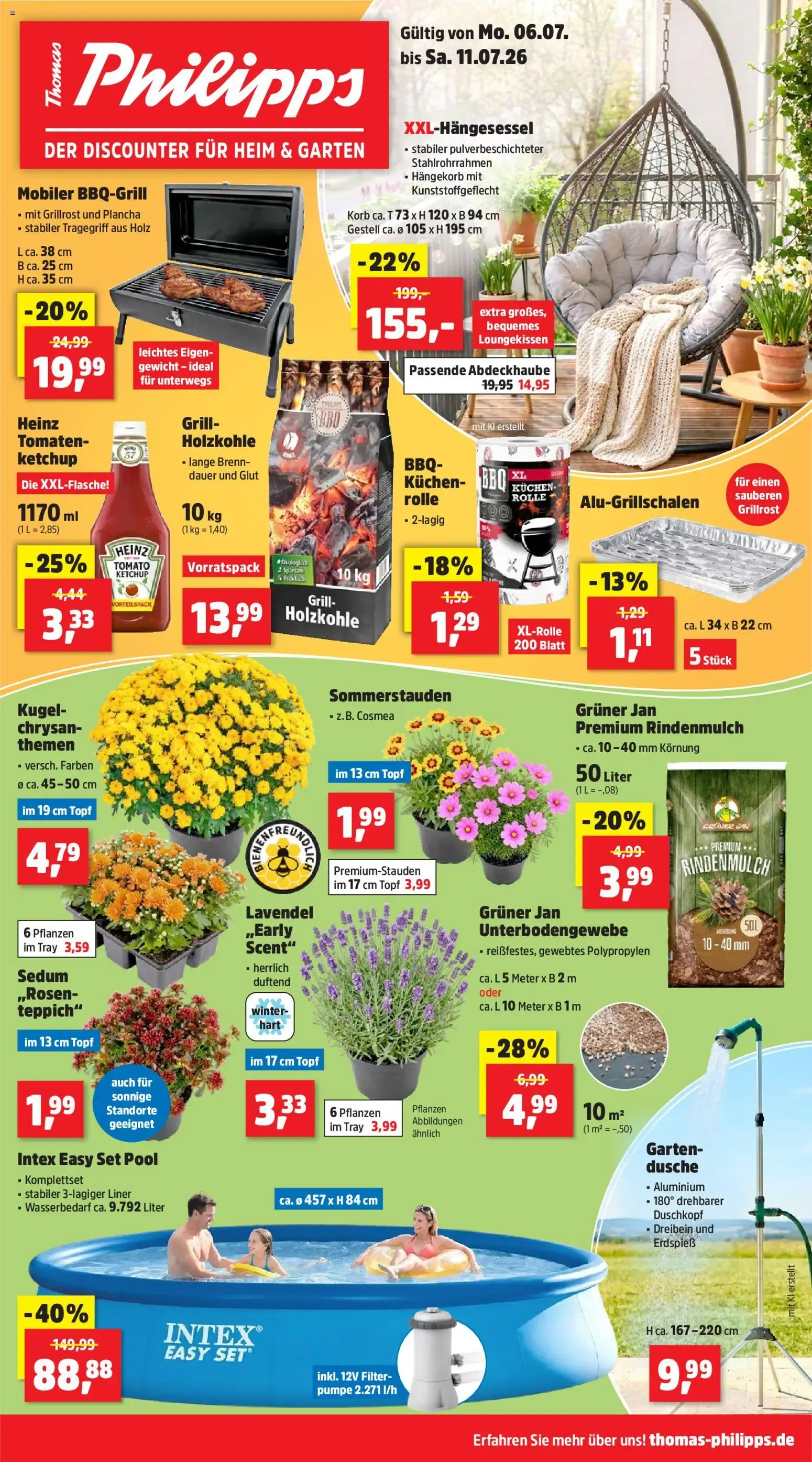 Thomas Philipps - Der Discounter für Heim & Garten von 6. Juli bis 11. Juli 2026 - Prospekt seite 1