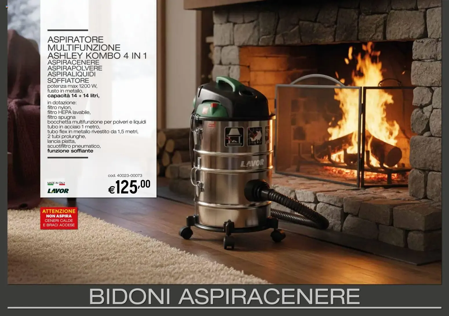 ASPIRATORE MULTIFUNZIONE ASHLEY KOMBO 4 IN 1 - BIDONI ASPIRACENERE da 11 settembre a 28 febbraio di 2027 - Pagina del volantino 1