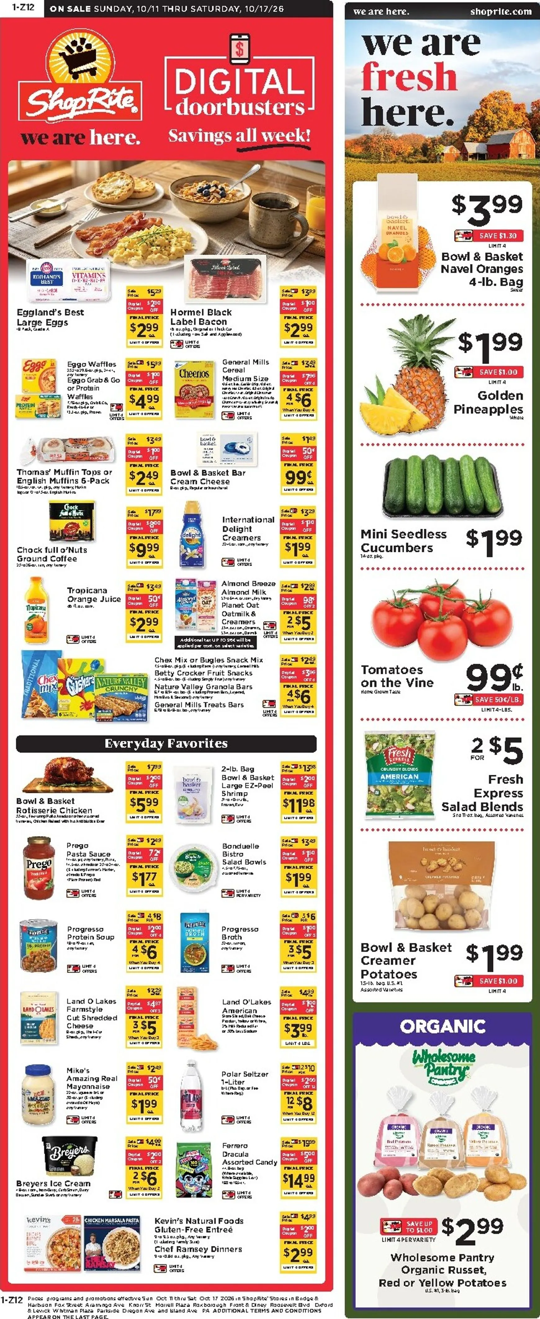 Weekly ad ShopRite Digital Doorbusters Savings all week. from October 11 to October 17 2026 - Page 2