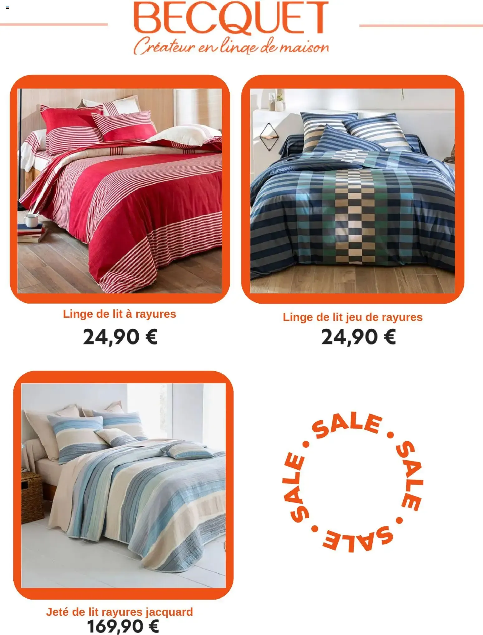 BECQUET Créateur en linge de maison du 10 avril au 17 juin 2026 - Catalogue page 4