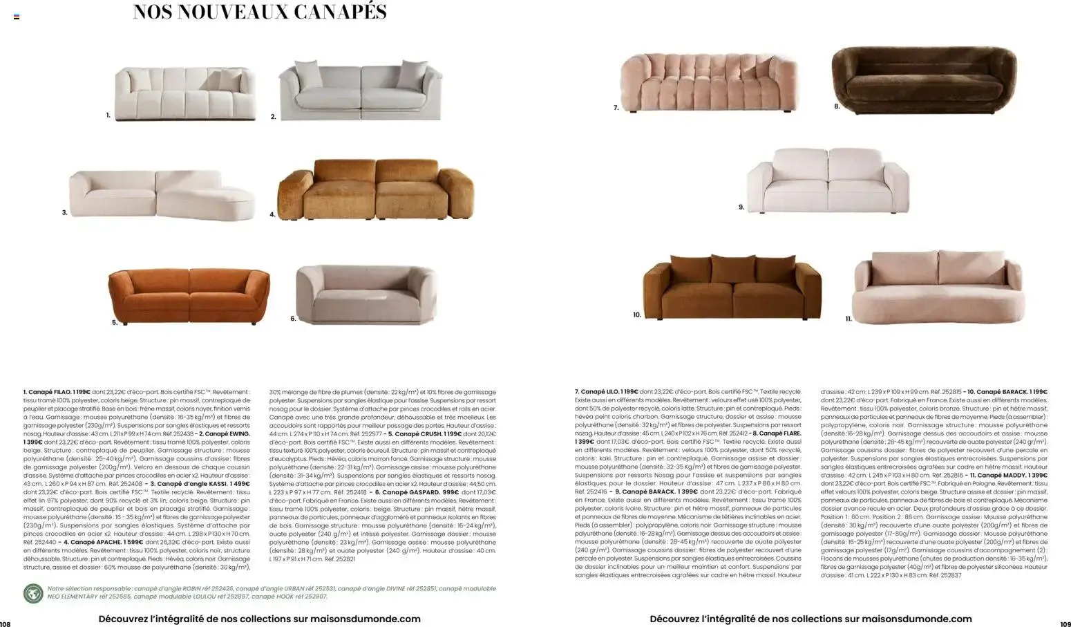 Maisons du Monde - Itinéraire Estival Collection Printemps - Été 2026 du 16 février au 1 septembre 2026 - Catalogue page 55