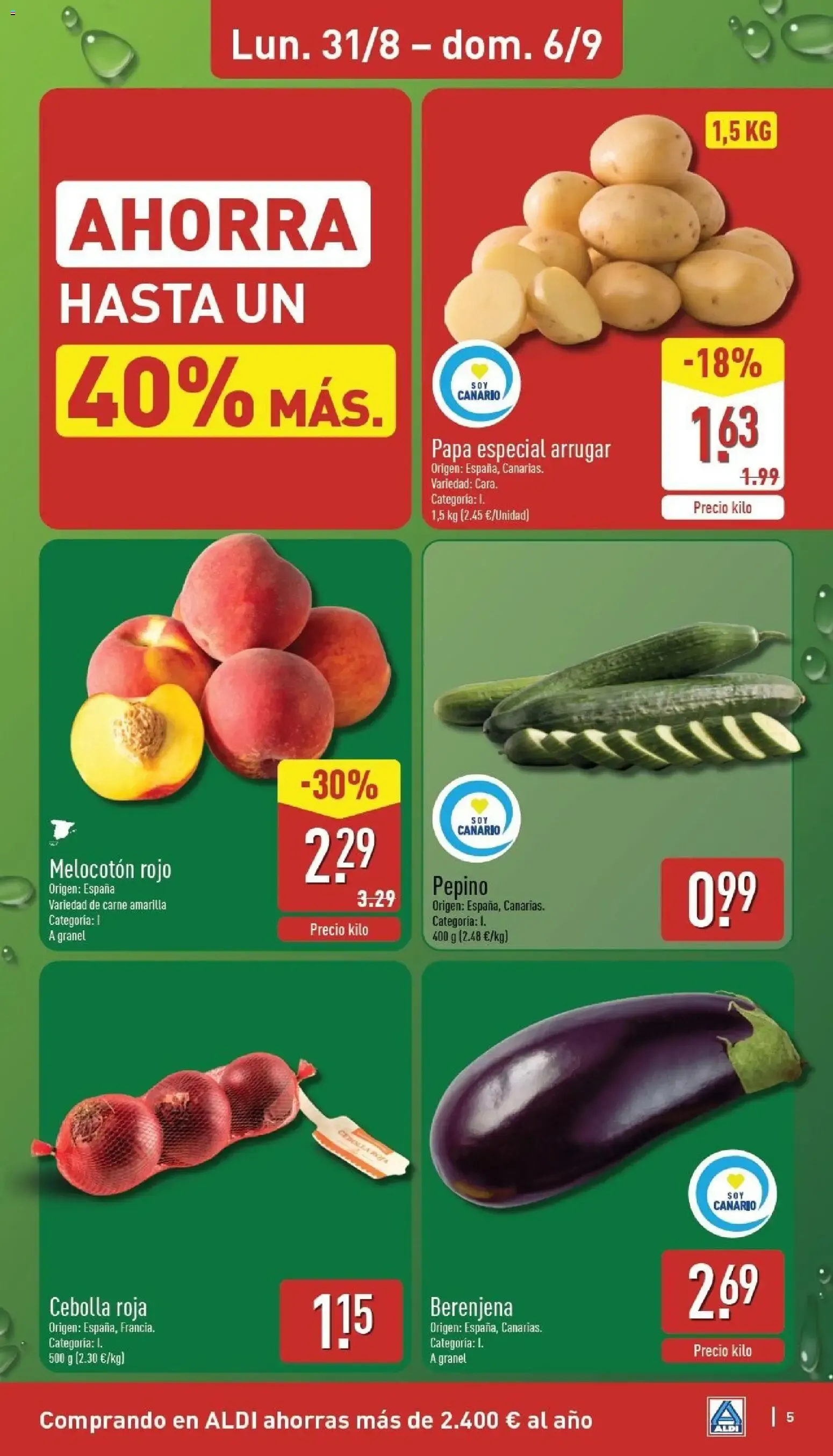Catálogo de Aldi folleto | Catálogo 31 de agosto al 6 de septiembre 2026 - Página 5