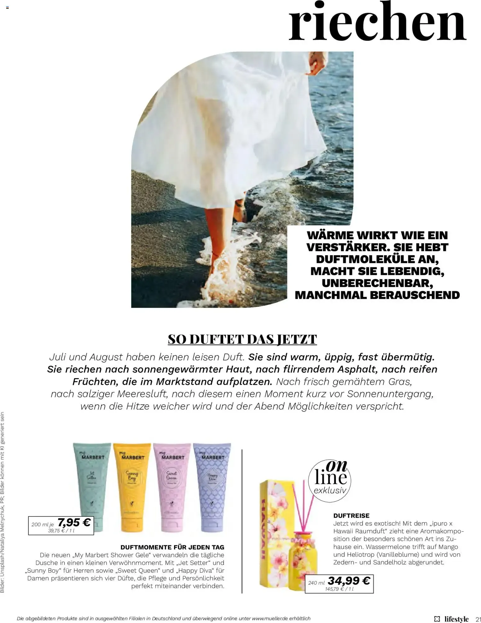Müller lifestyle: Ihr Wohlfühl-Magazin - Urlaub fürs Ich von 10. Juli bis 31. August 2026 - Prospekt seite 21