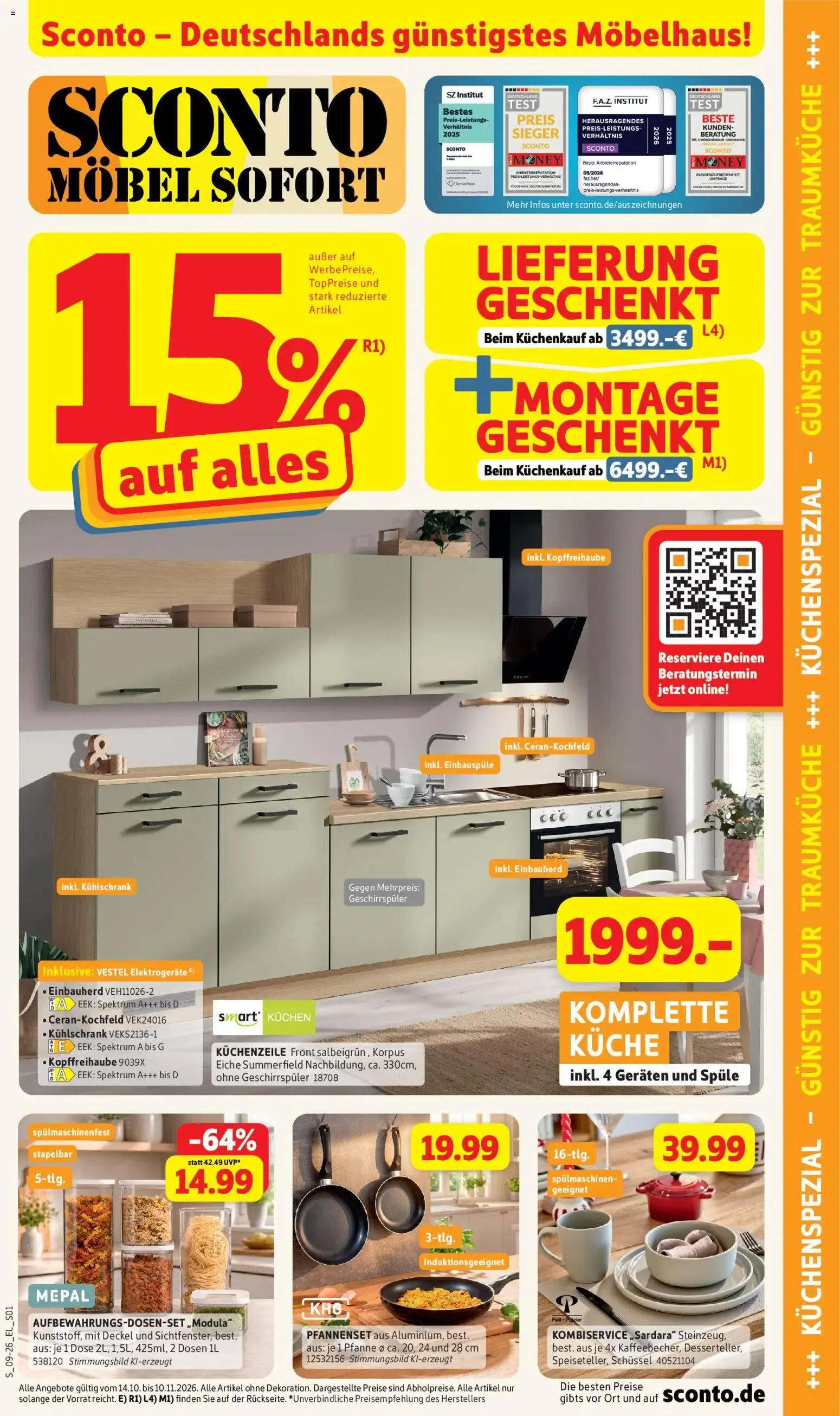Sconto Küchenspezial (ab 14.10.2026) zum Blättern