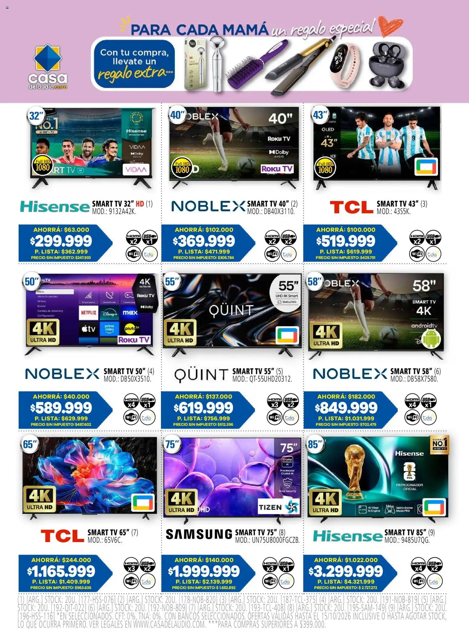 Ofertas de Casa del Audio: Para cada mamá, un regalo especial 1 de octubre al 15 de octubre 2026 - Página 20 del catálogo