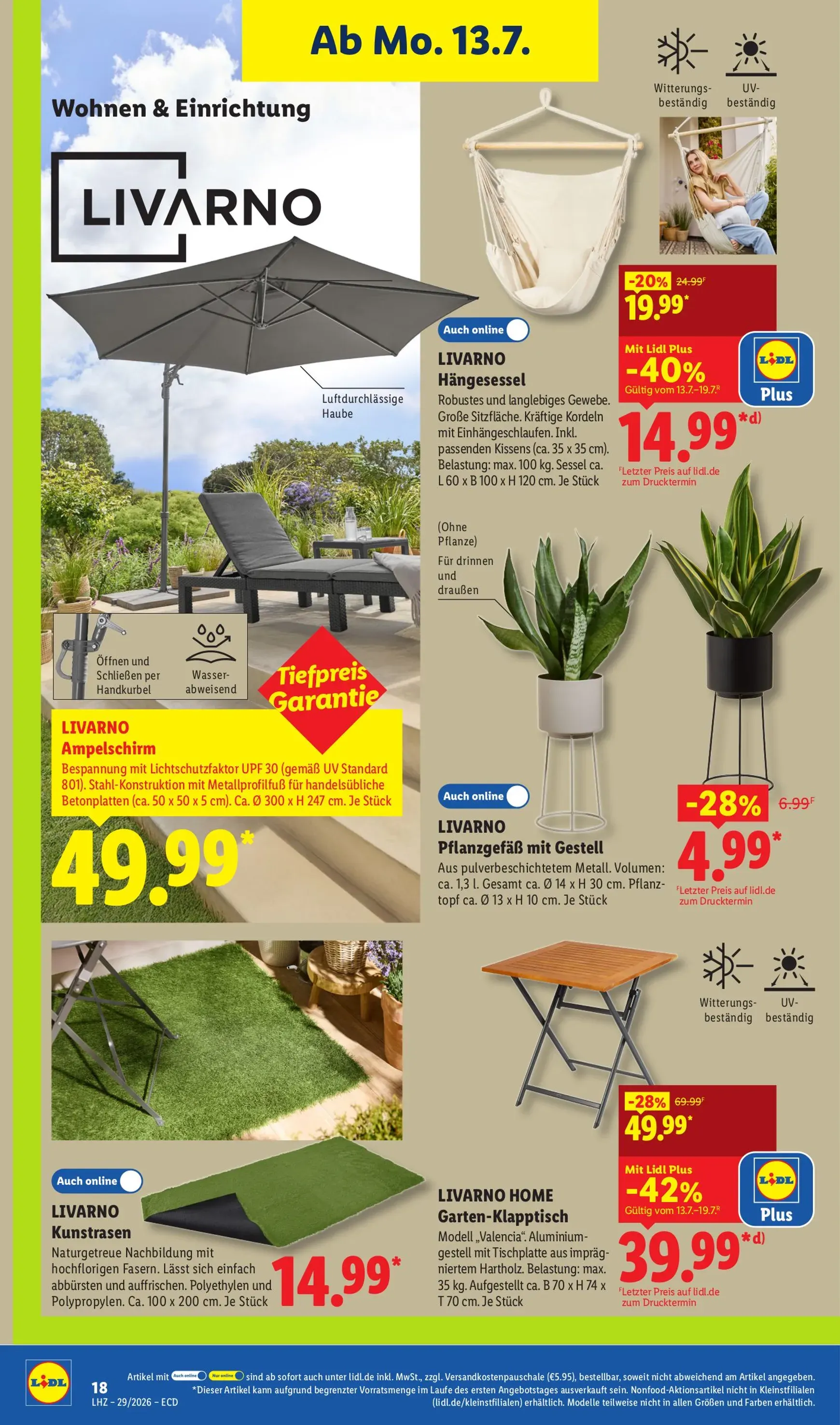 Lidl - Angebot der Woche Prospekt nächste Woche – von Montag 13.07.2026 bis Samstag 18.07.2026 von 13. Juli bis 18. Juli 2026 - Prospekt seite 14