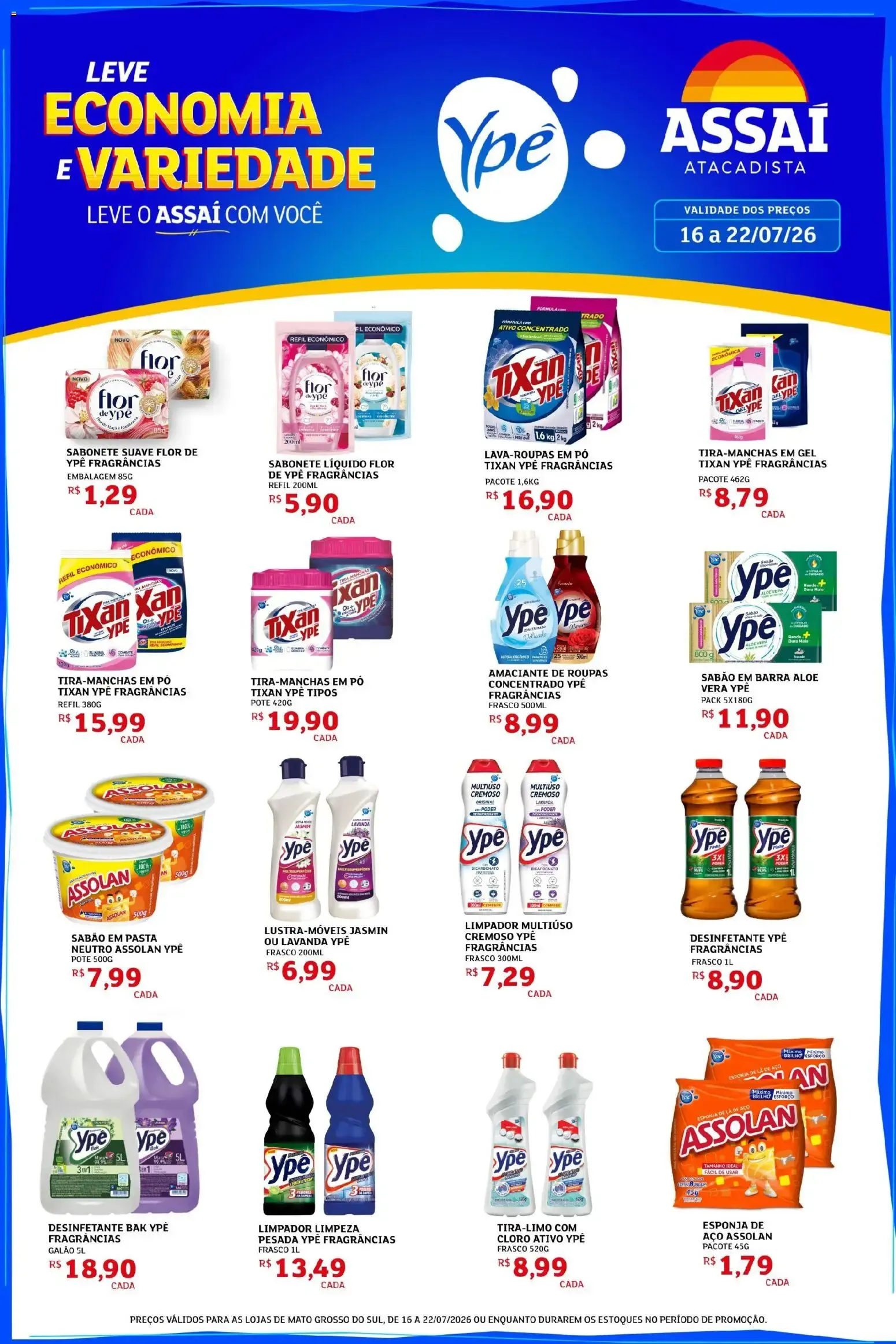 Encarte de Assaí Atacadista ofertas - MS de 16/07/2026 | Promoções Online 16 de julho até 22 de julho 2026 - Pagina 1