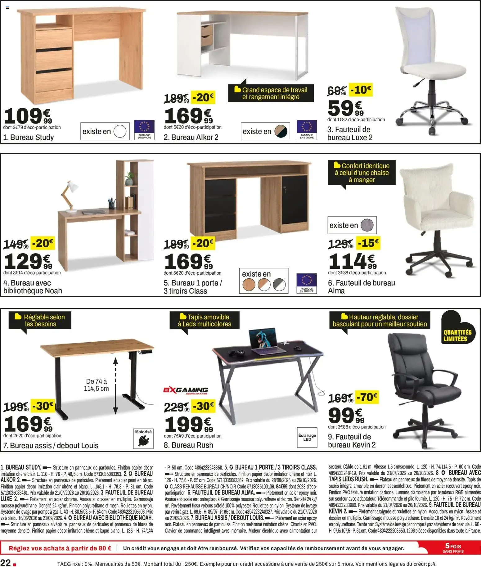 BUT Grand Destockage de Rentrée du 28 août au 21 septembre 2026 - Catalogue page 22