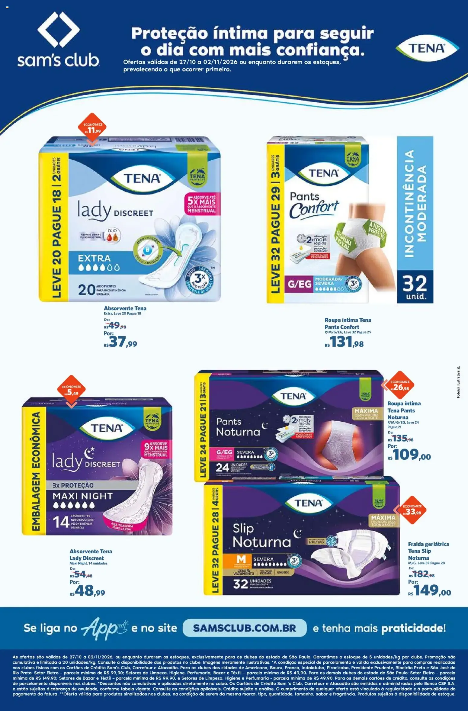Encarte de Sam's Club ofertas Iogurteria de 27/10/2026 | Promoções Online 27 de outubro até 2 de novembro 2026 - Pagina 4